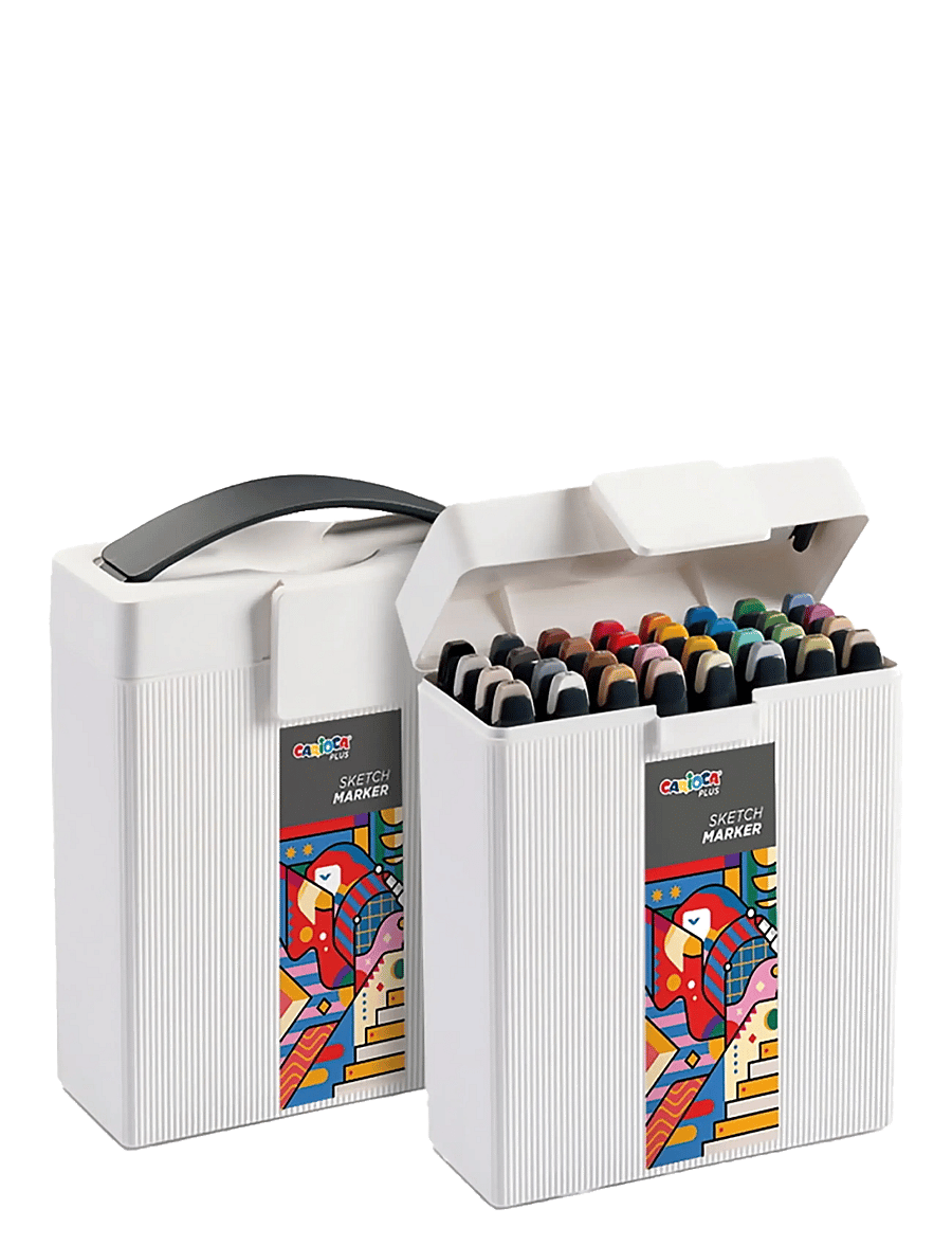 Carioca - Carioca Marker Pens 32-pack in storage box - 950126 - skrivesæt - multi - 0