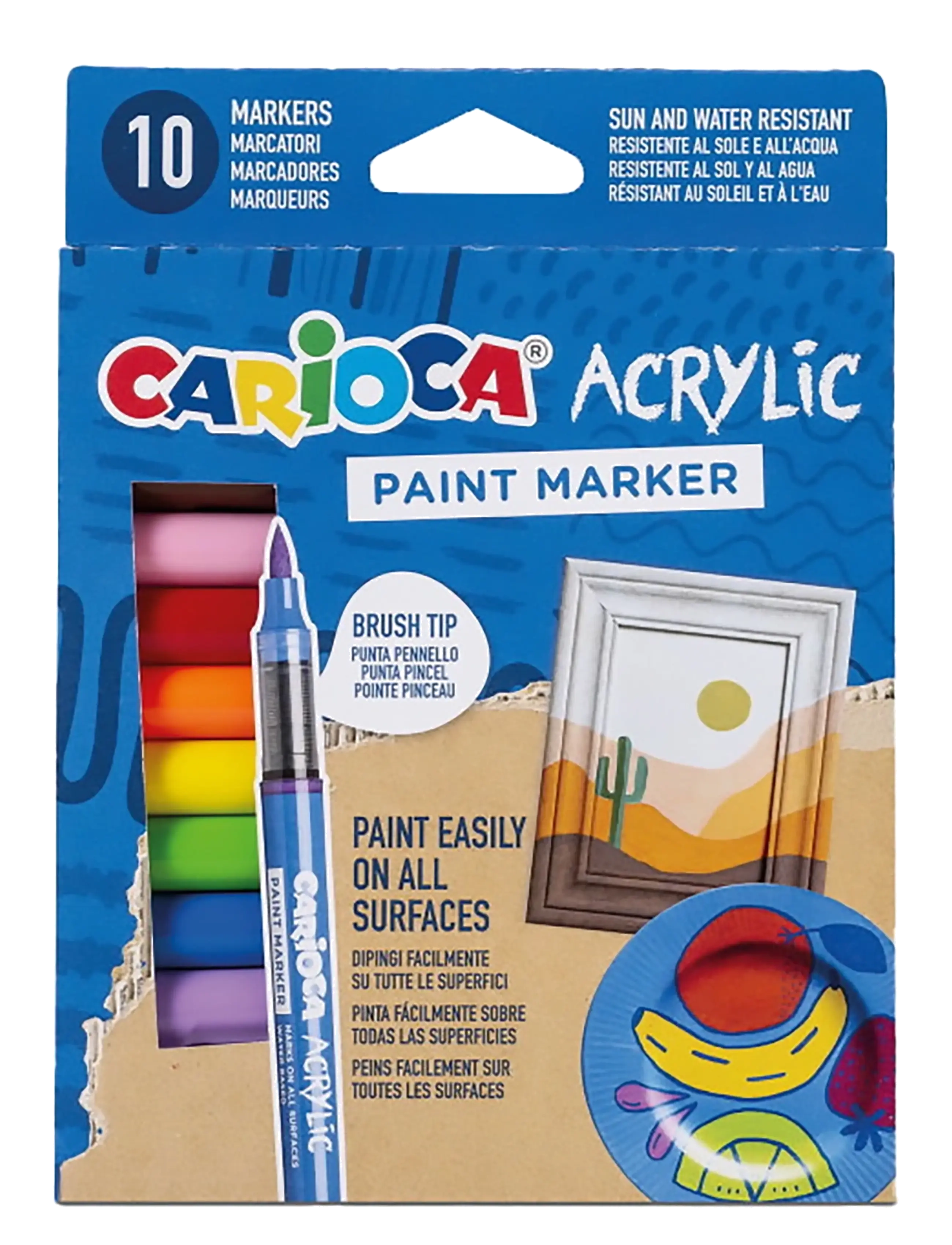 Carioca Acrylic Color Pencils 10-Pack 950130, One Size, Drawing, Mehrfarbig/gemustert - Paints, Kinder