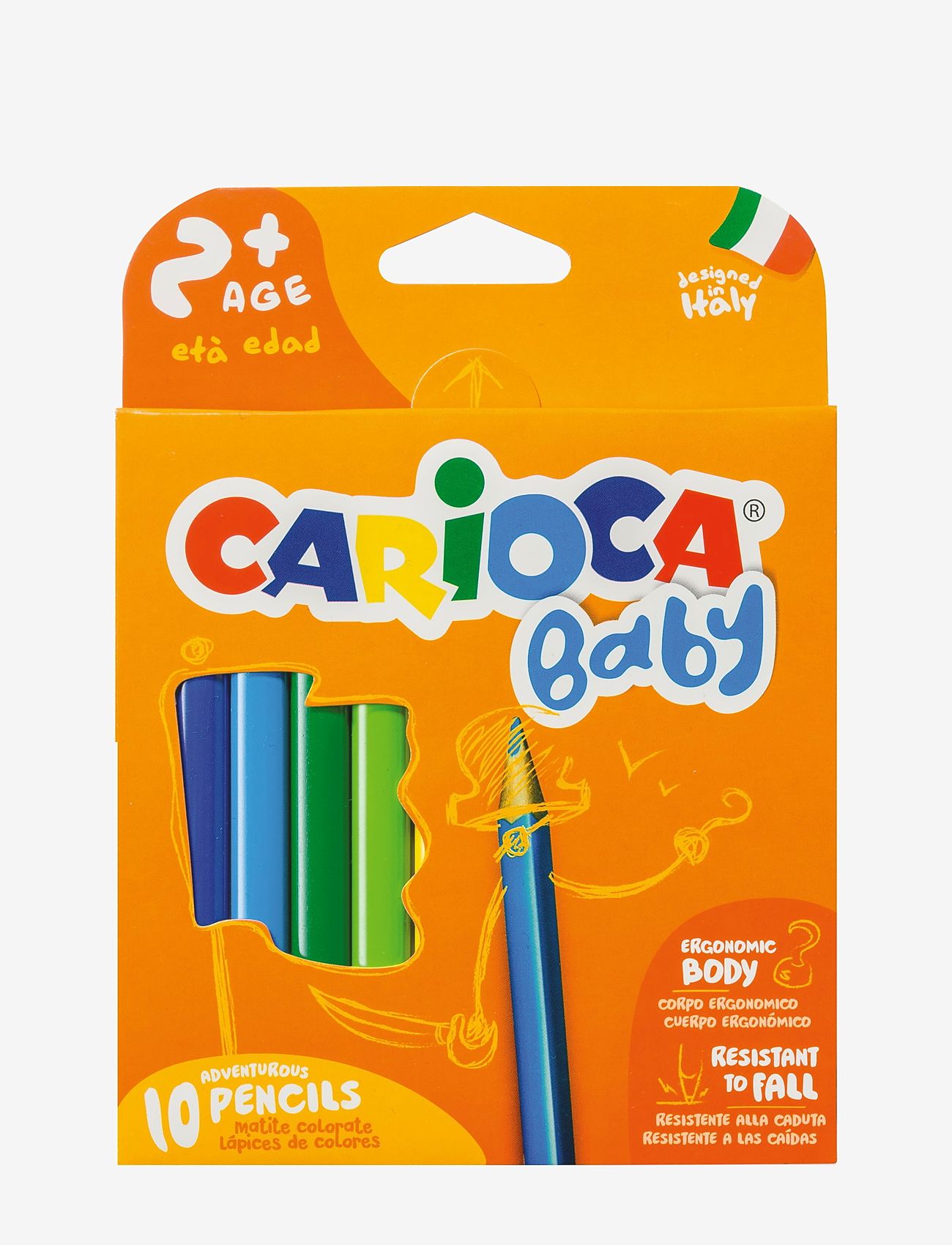 Carioca - CARIOCA BABY JUMBOFÄRGPENNOR - fargeblyanter - orange - 0
