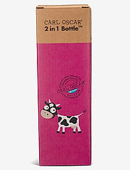 Carl Oscar - Water Bottle 2 in 1, Kids 0.3 + 0.15 L - Purple - vandflasker - purple - 2