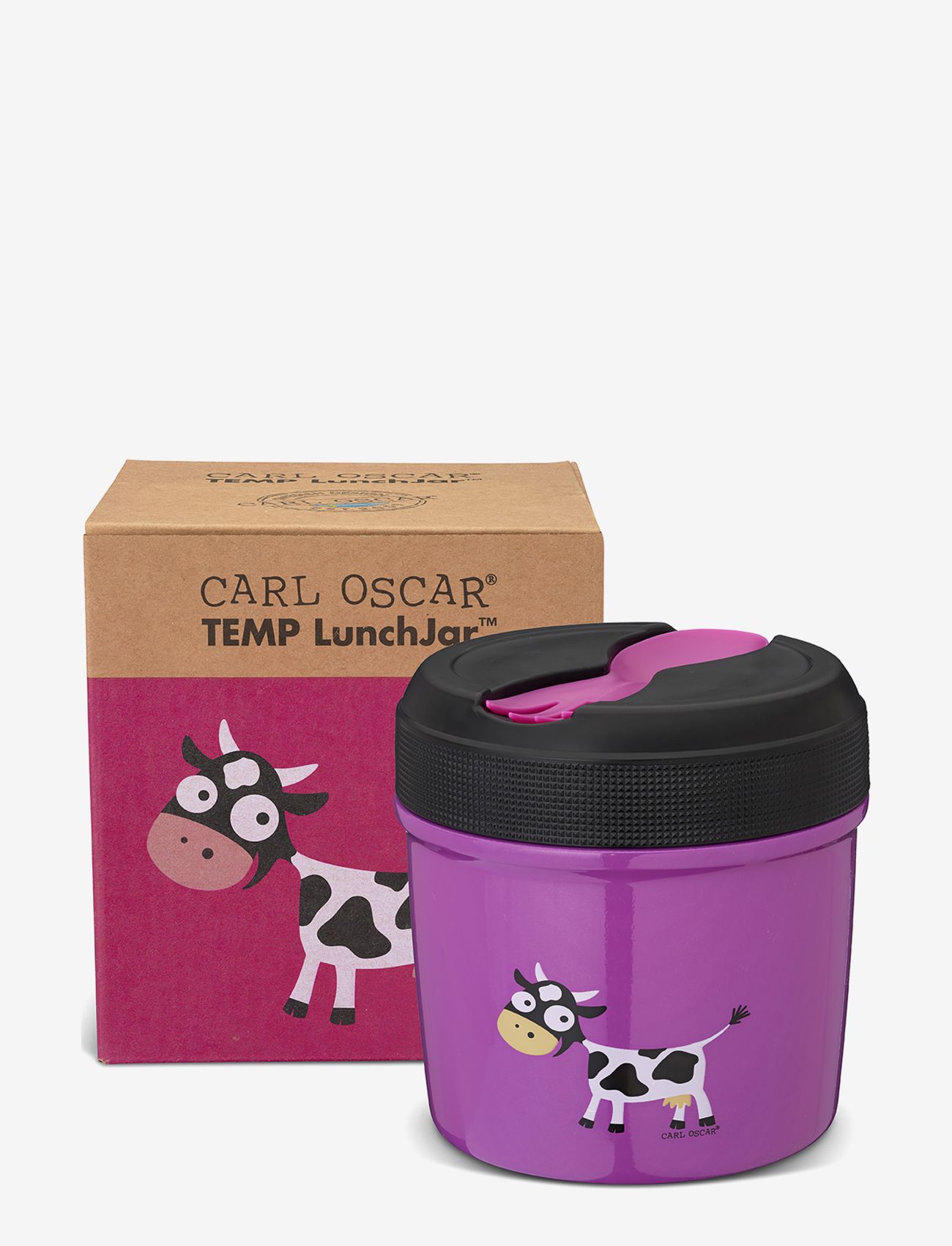 Carl Oscar - TEMP LunchJar, Kids 0.5 L - Purple - lunch boxes & water bottles - purple - 1