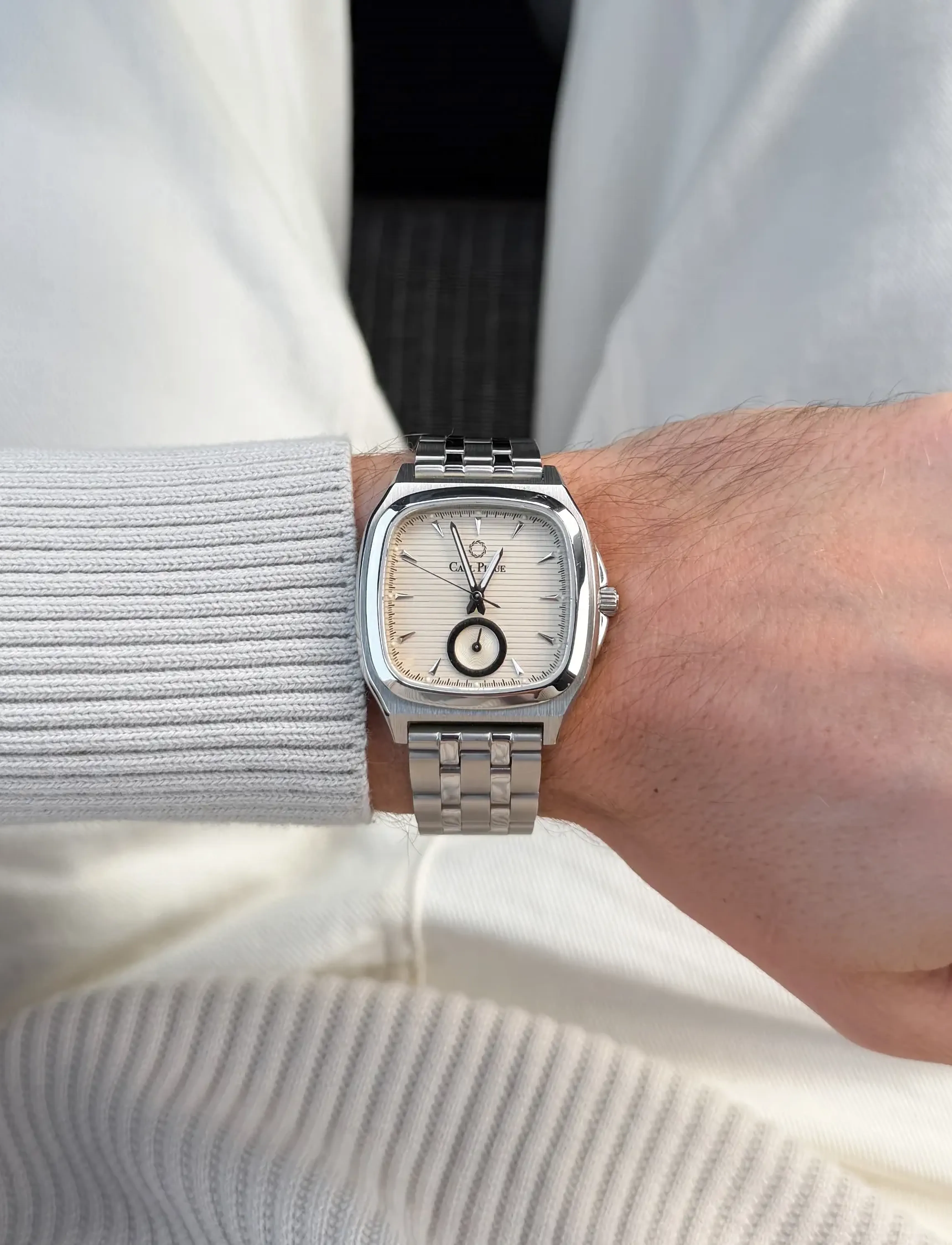 Carl Pique Carré Small CP0092 - Festtøj - BEIGE / silver