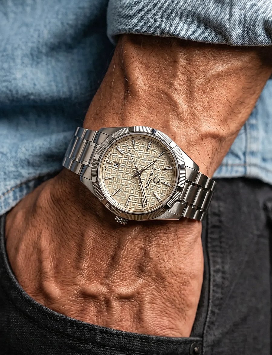 Carl Pique - Classic CP0116 - analoge ure - beige - 0