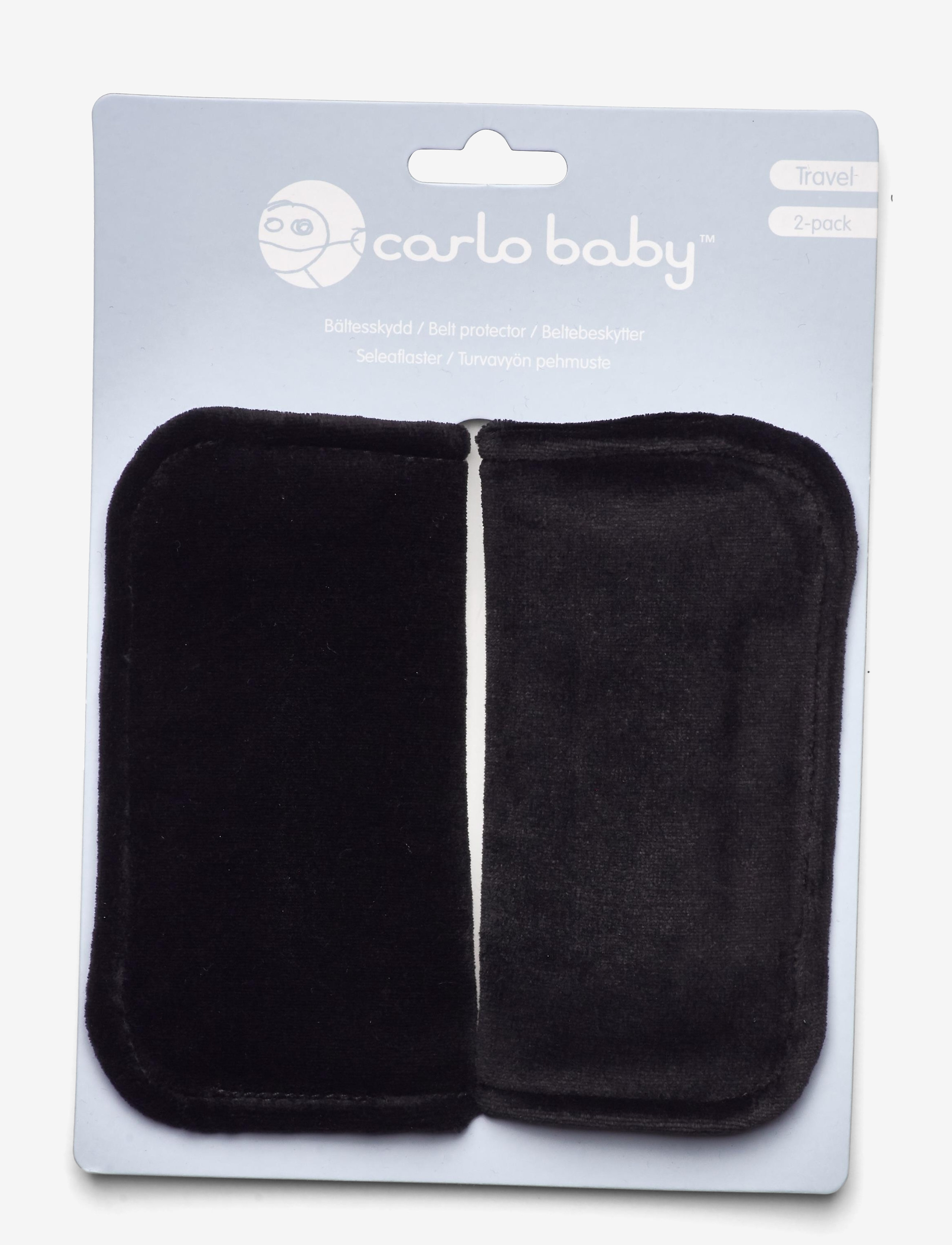 CARLO BABY Bältesskydd Bilstol 2-Pack Schwarz - One Size - Kinder