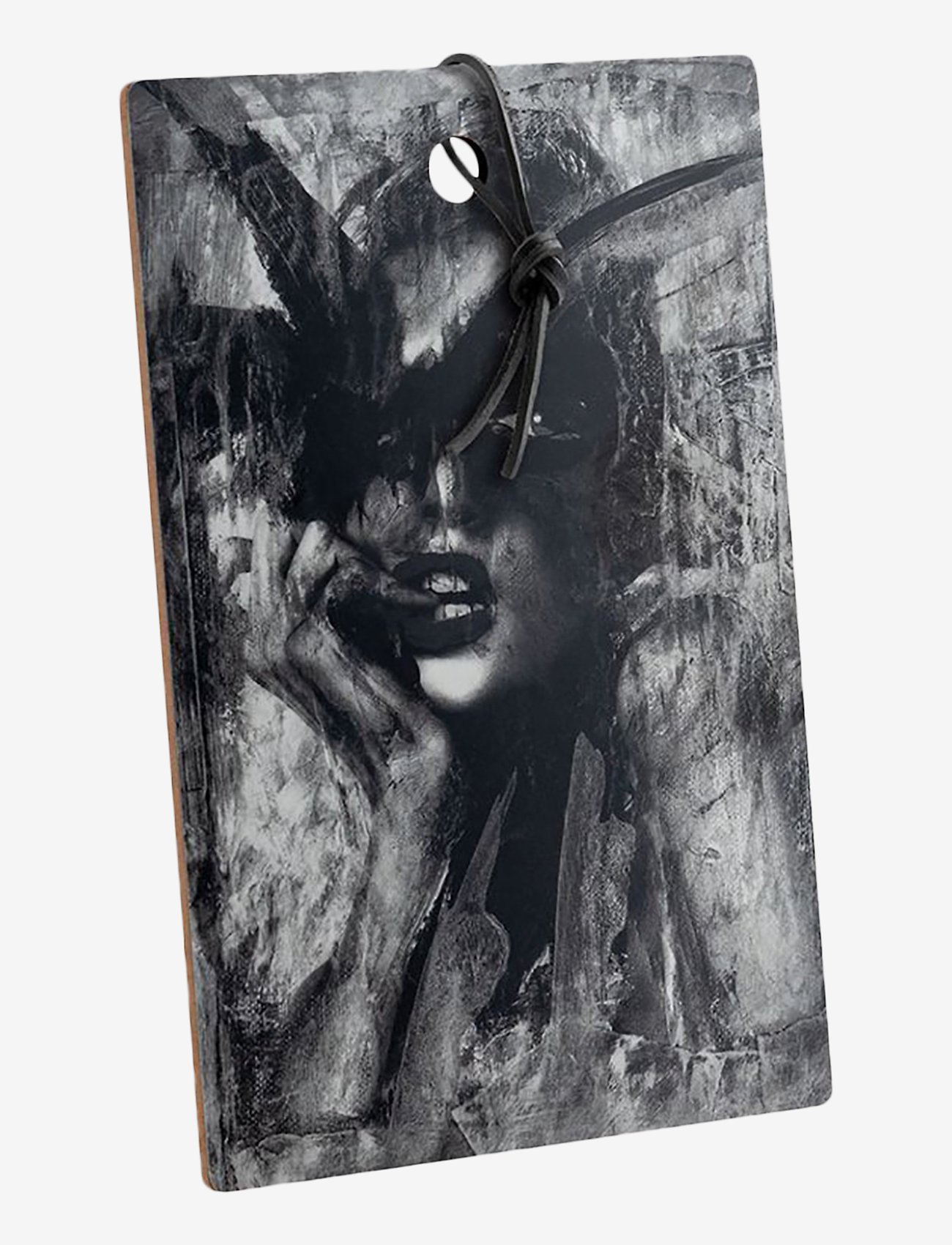 Carolina Gynning - Cutting board Looking for you 19,5x29,5 cm - black/white - 0