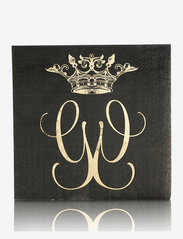Carolina Gynning - Royal napkin 20-pack - papierservietten - black - 0