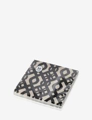 Carolina Gynning - Luxury - napkin - papīra salvetes - greige/black pattern - 0