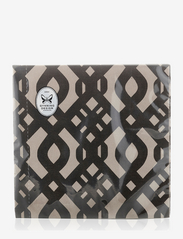 Carolina Gynning - Luxury - napkin - papīra salvetes - greige/black pattern - 1