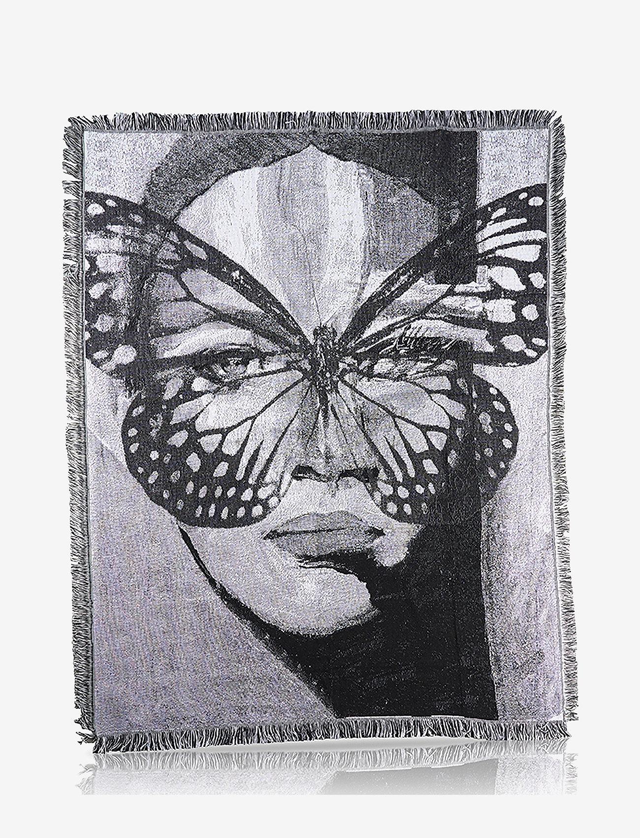 Carolina Gynning - Secret Butterfly - jacquard plaid - najniższe ceny - black/white - 0