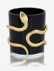 Snake - candle cup - BLACK/GULD