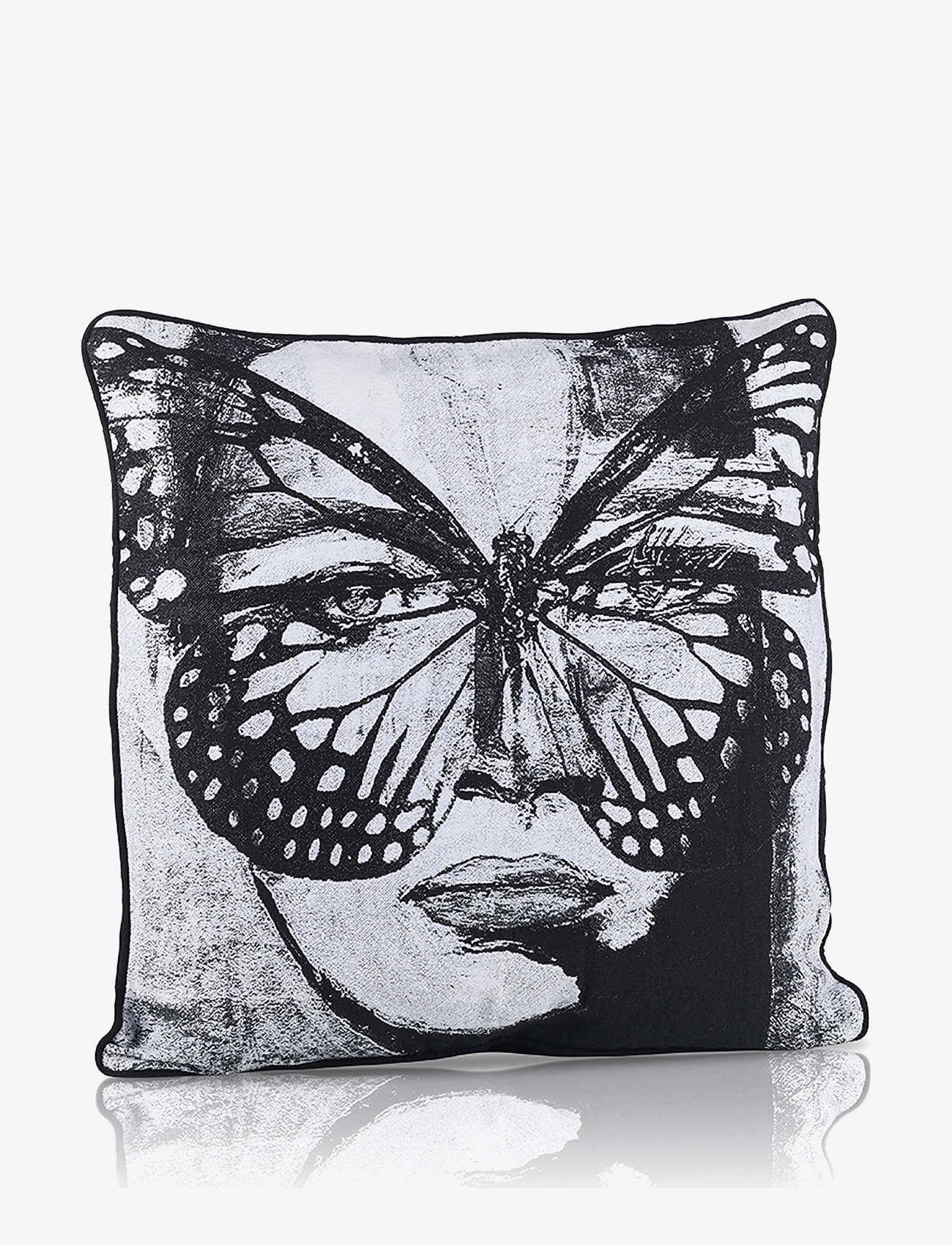 Carolina Gynning Secret Butterfly -  jacquard cushion - Presenter - GRAY / grey