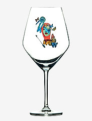 Carolina Gynning - In to the Future - red wine glasses - clear with decal - 0