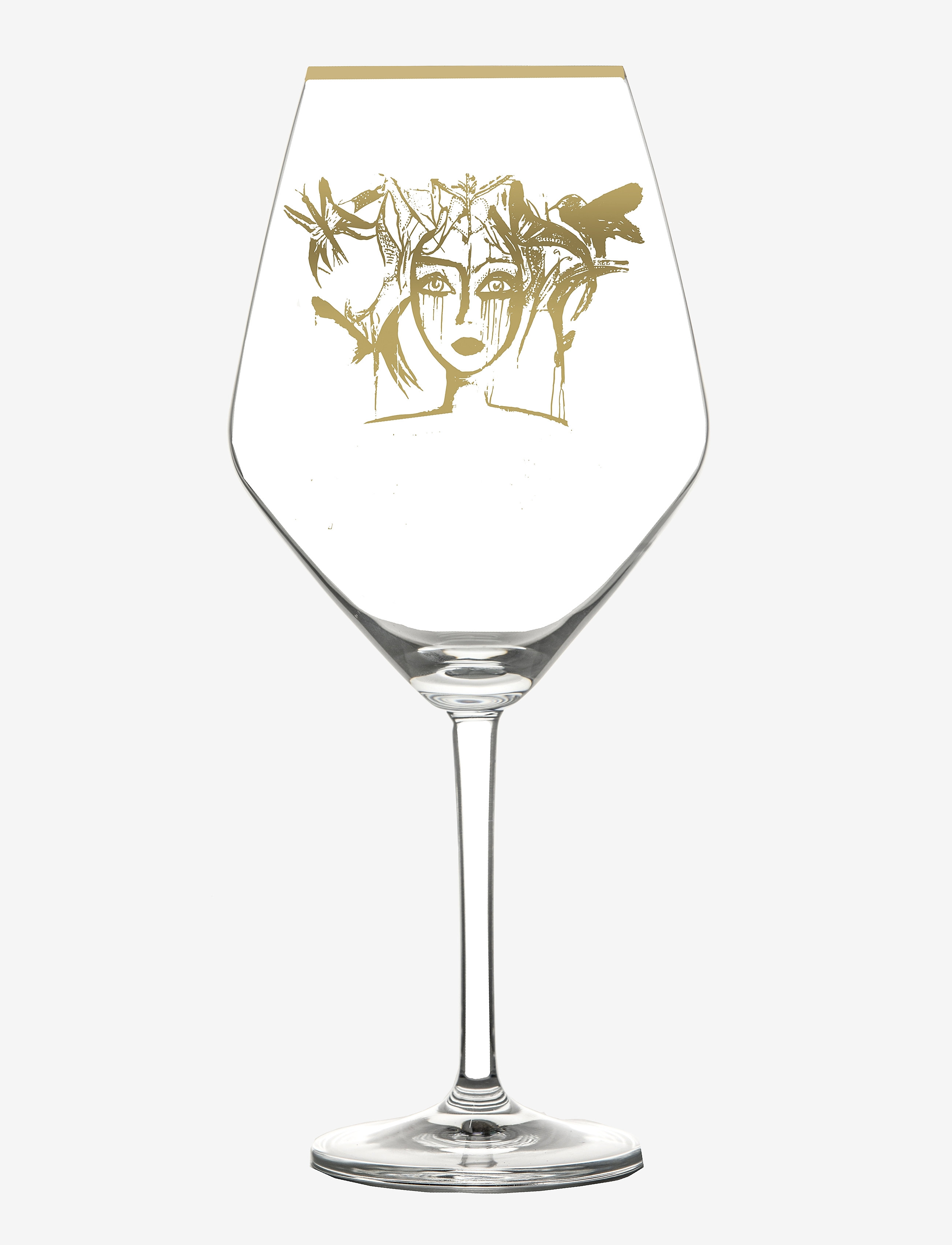 Carolina Gynning Slice Of Life Gold, 75 CL, Wine Glass, Nackt - Red Glasses, Homeware