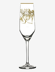 Carolina Gynning - Slice of Life Gold - champagne glasses - clear with decal - 0