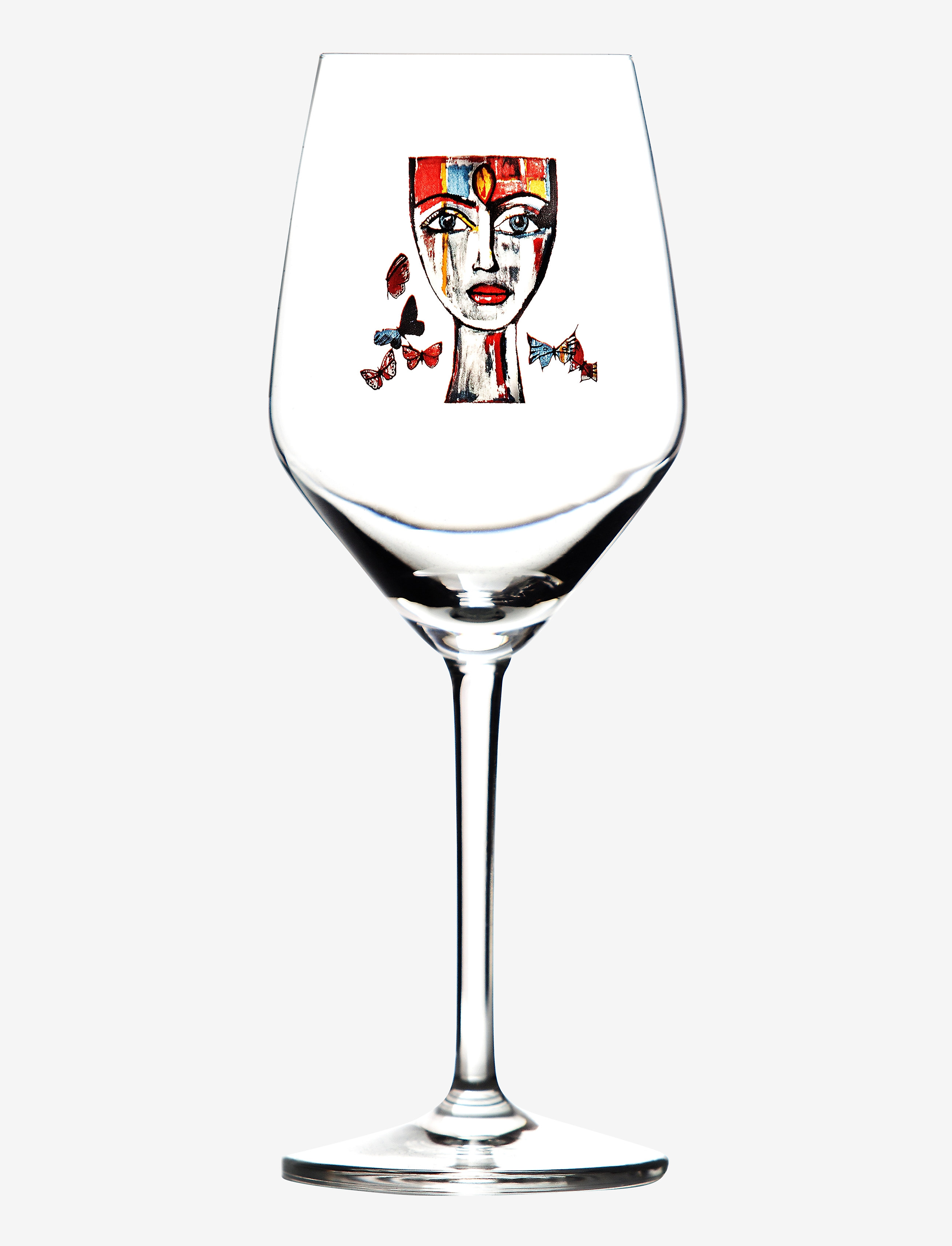 Carolina Gynning Butterfly Messenger, 40 CL, Wine Glass, Nackt - Red Glasses, Homeware