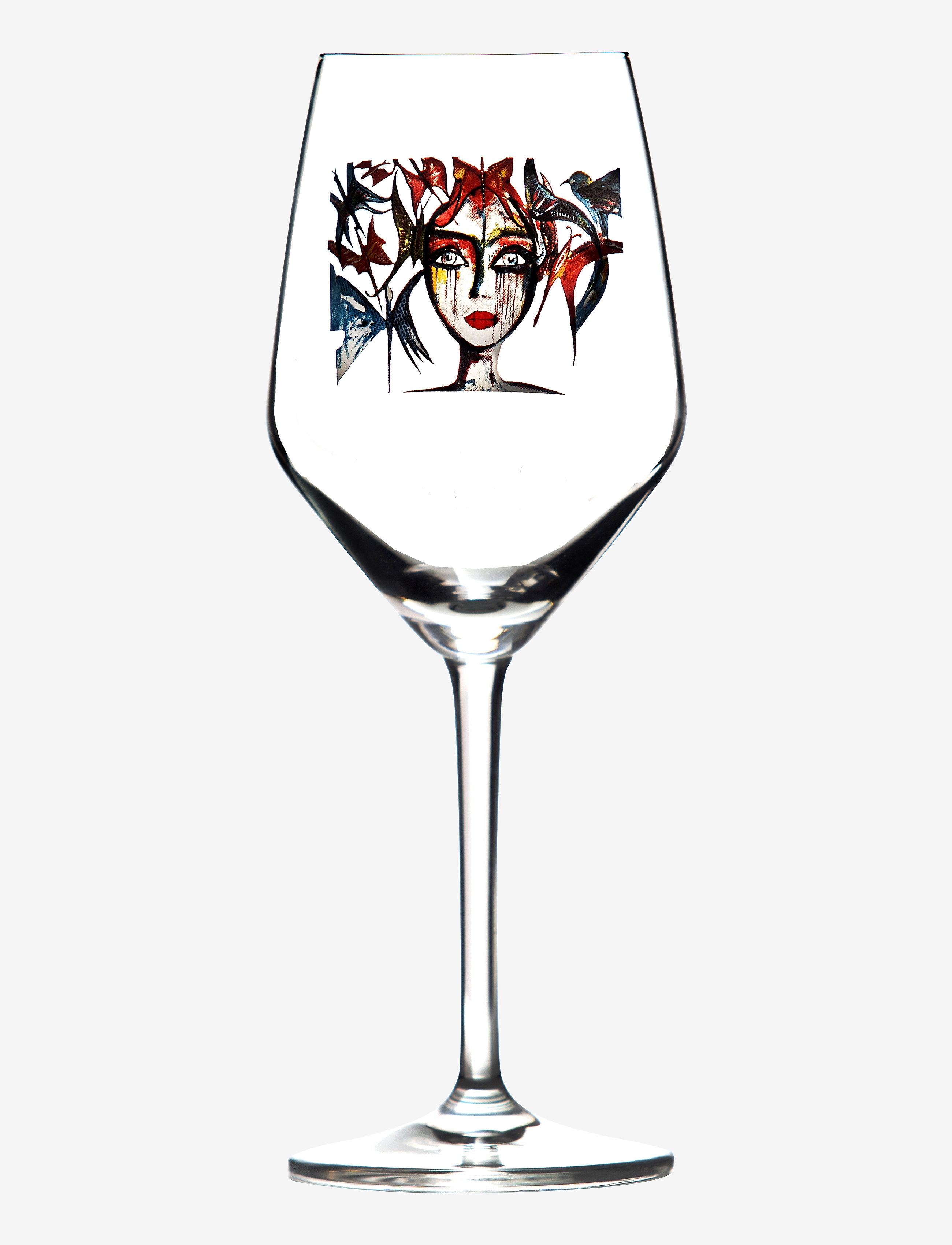 Carolina Gynning Slice Of Life, 40 CL, Wine Glass, Nackt - White Glasses, Homeware