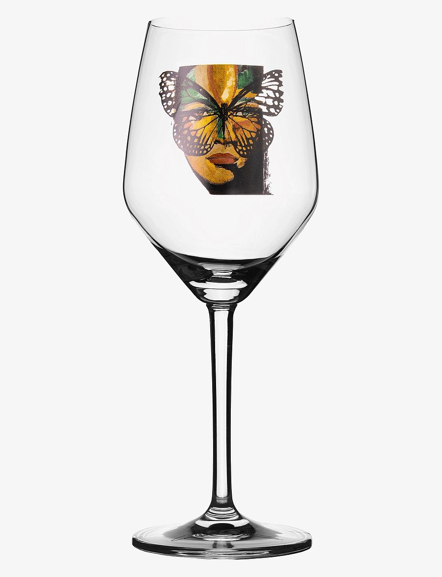 Carolina Gynning - Golden Butterfly Roséglas - valge veini pokaalid - clear with decal - 1