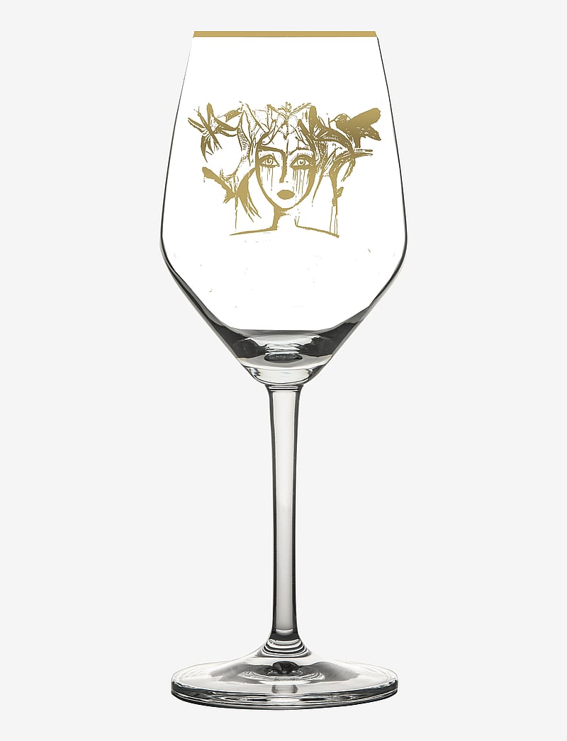 Carolina Gynning - Slice of Life Gold - weißweingläser - clear with decal- gold - 0