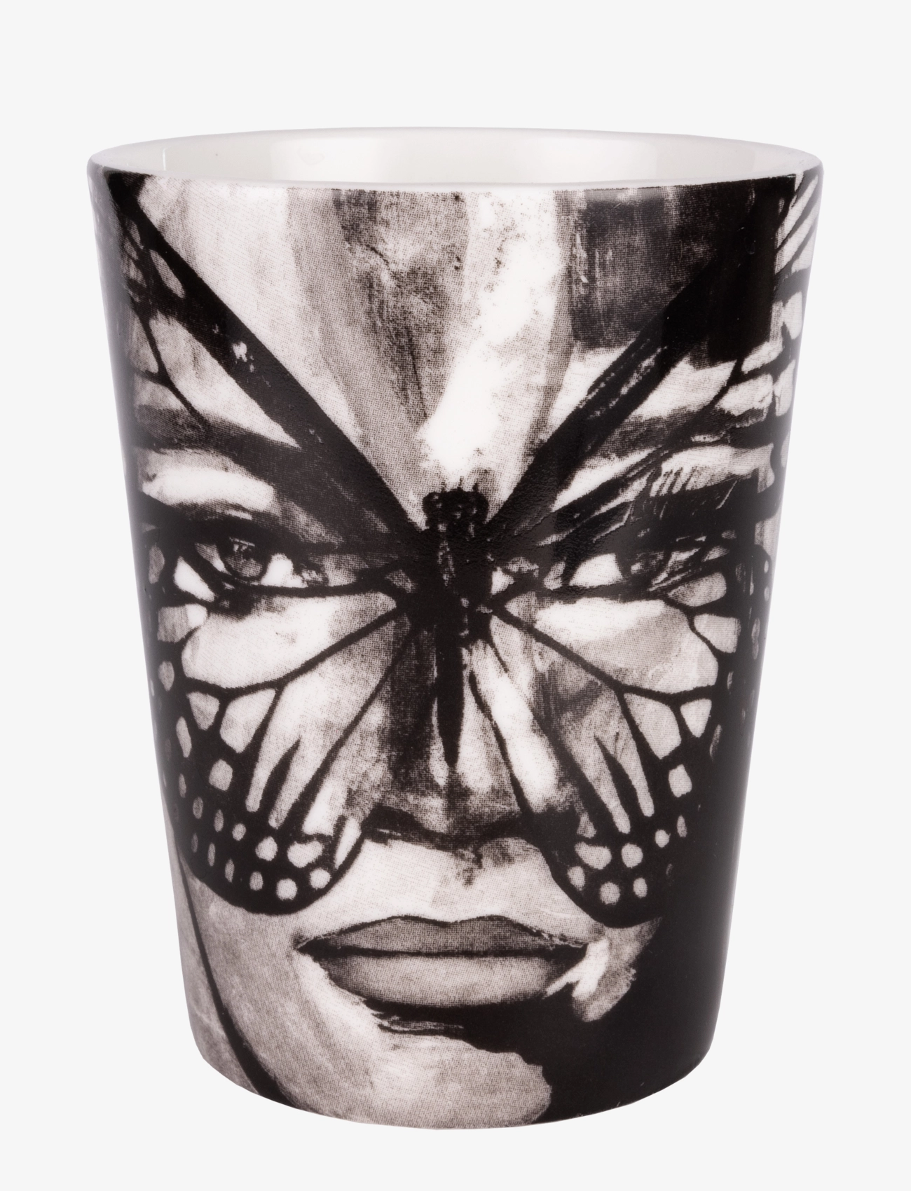 Carolina Gynning Golden Butterfly B&W, 35 CL, Cups & Mugs, Schwarz - Coffee Cups, Homeware