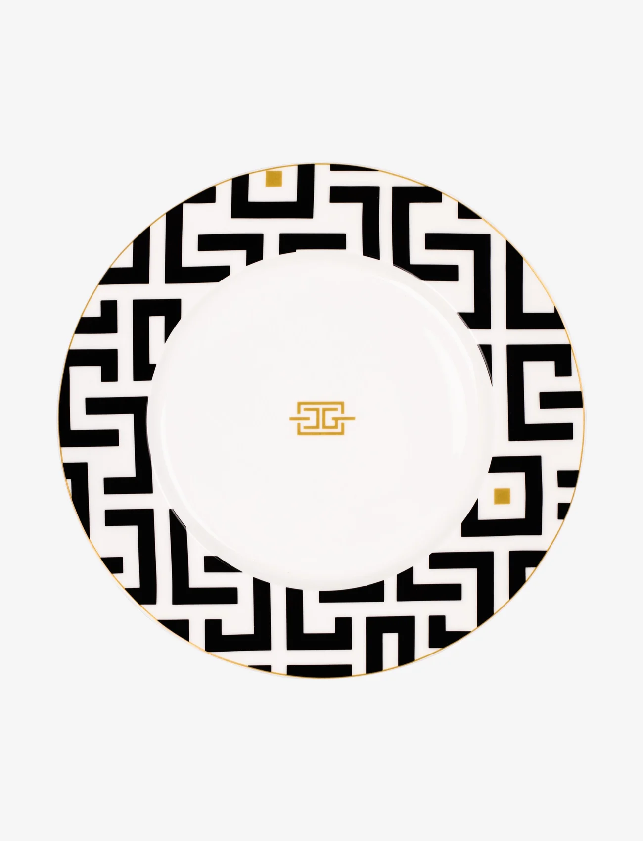 Carolina Gynning - CG DECO Plate - mažiausios kainos - white,black and gold tone - 0