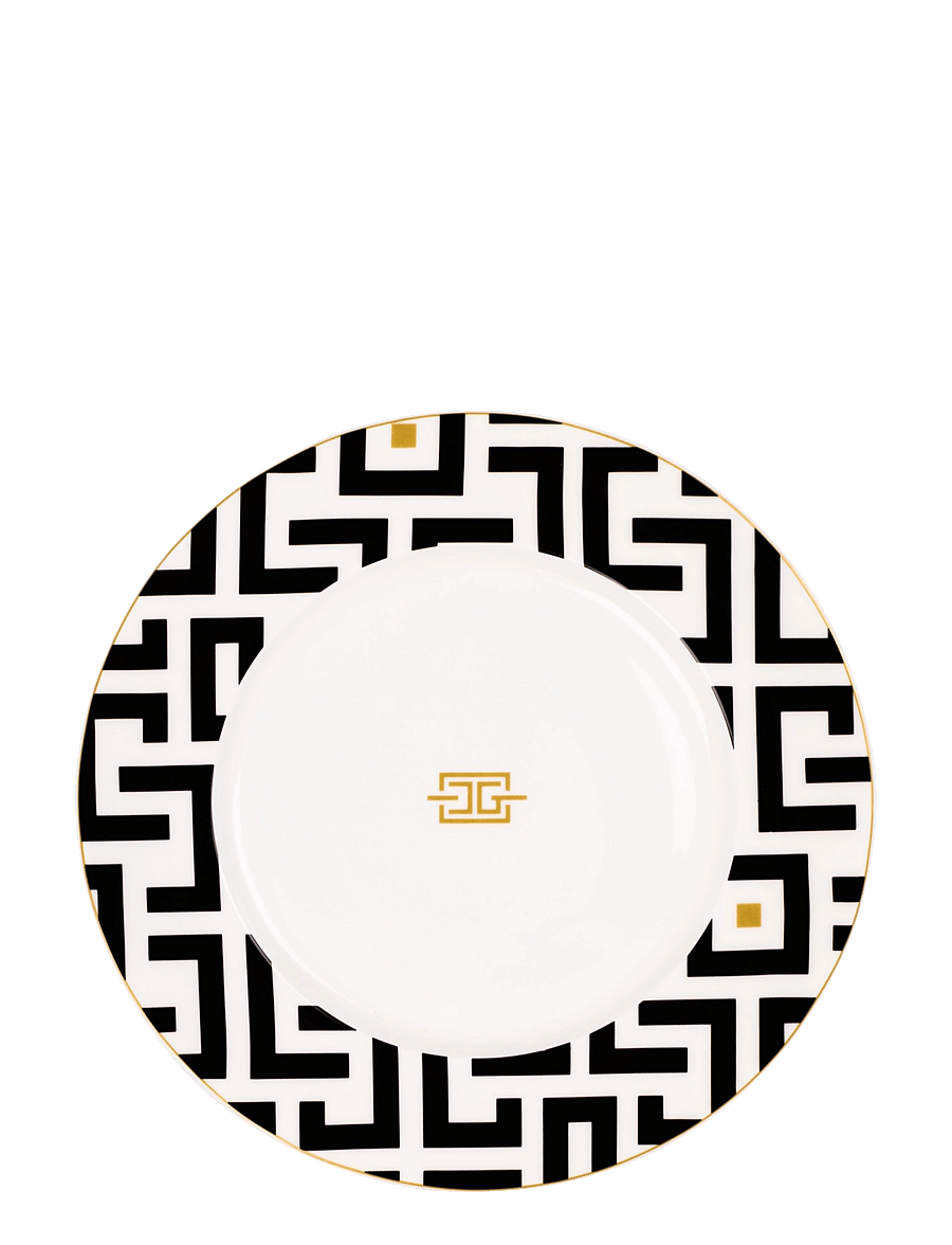 Carolina Gynning - CG DECO Plate - osta hinna alusel - white,black and gold tone - 0