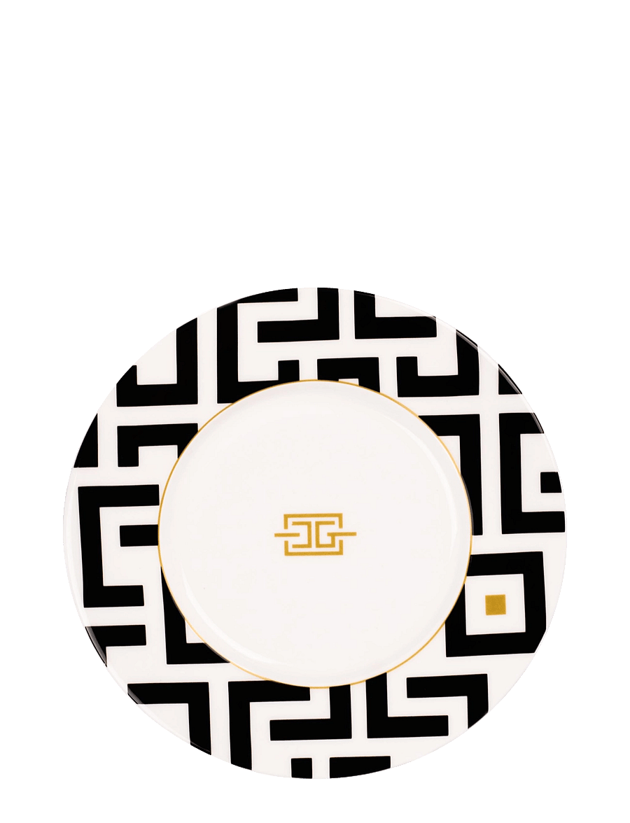 Carolina Gynning - CG DECO Plate - väikesed taldrikud - white,black and gold tone - 0
