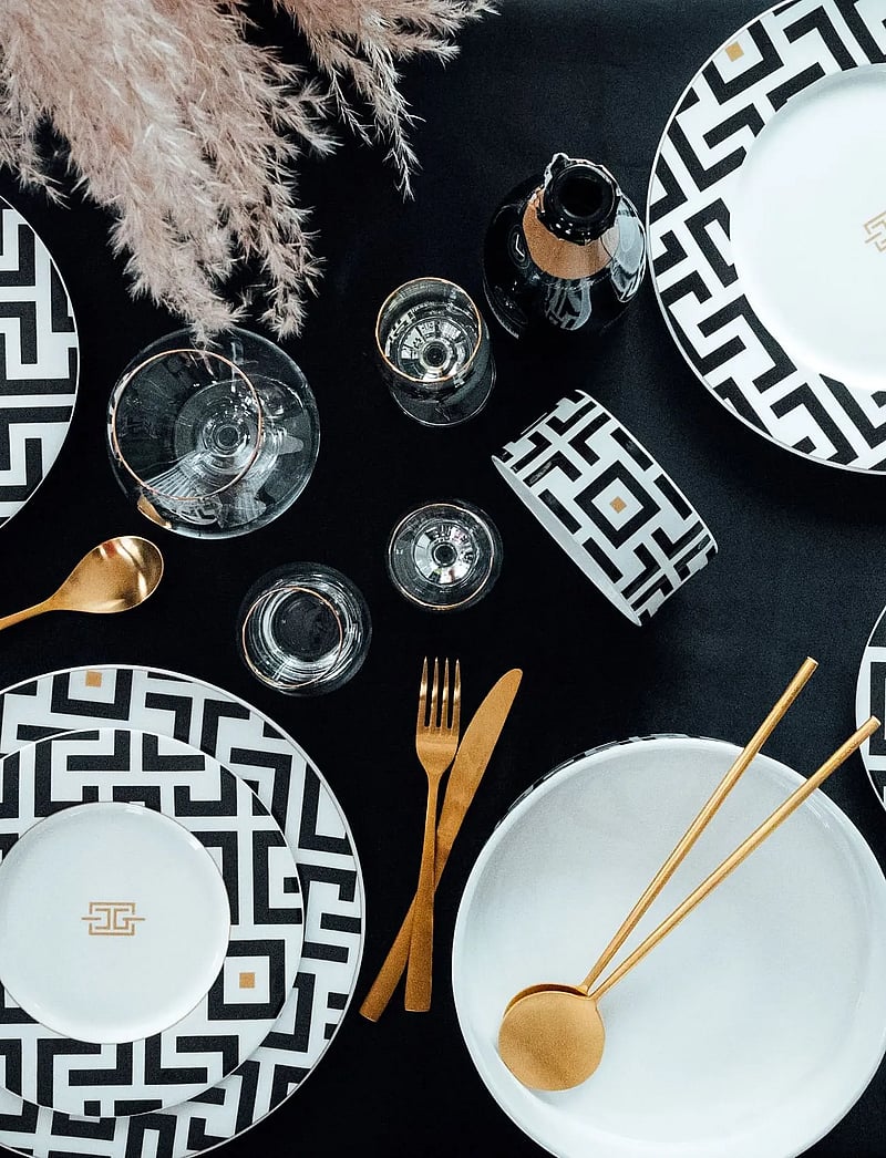 Carolina Gynning - CG DECO Bowl - servierschalen - white,black and gold tone - 2