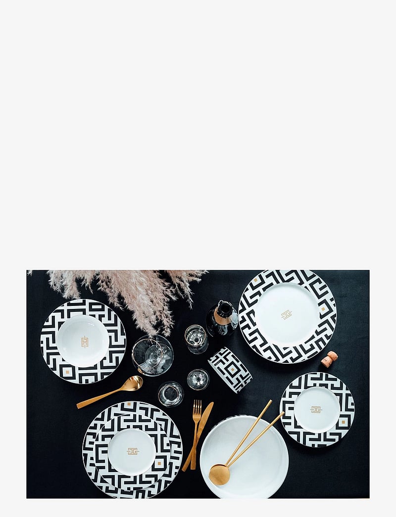 Carolina Gynning - CG DECO Bowl - serveerschalen - white,black and gold tone - 2