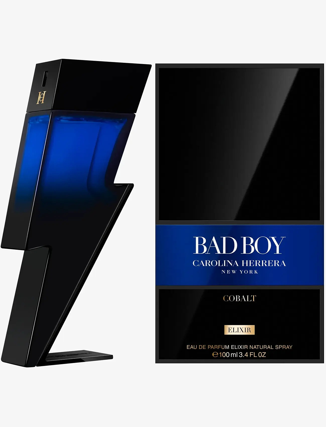 Carolina Herrera - CAROLINA HERRERA Bad Boy Cobalt Elixir Eau de parfum 100 ML - til ham  - clear - 2