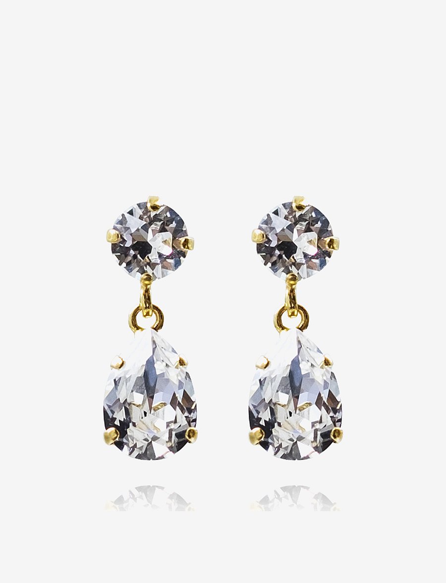 Caroline Svedbom - MINI DROP EARRINGS - rippuvad kõrvarõngad - gold - 0