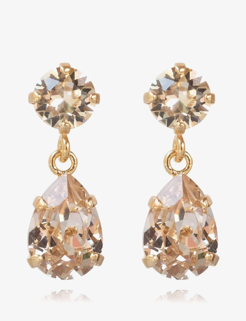 Caroline Svedbom - MINI DROP EARRINGS - rippuvad kõrvarõngad - silk - 0