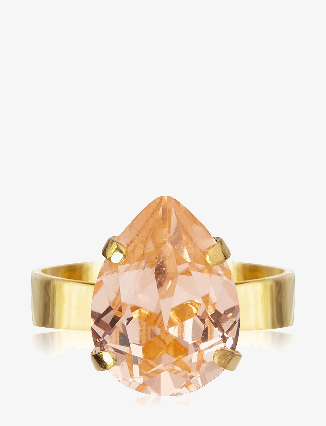 Caroline Svedbom - MINI DROP RING GOLD - light peach - 1
