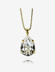 MINI DROP NECKLACE GOLD - CRYSTAL