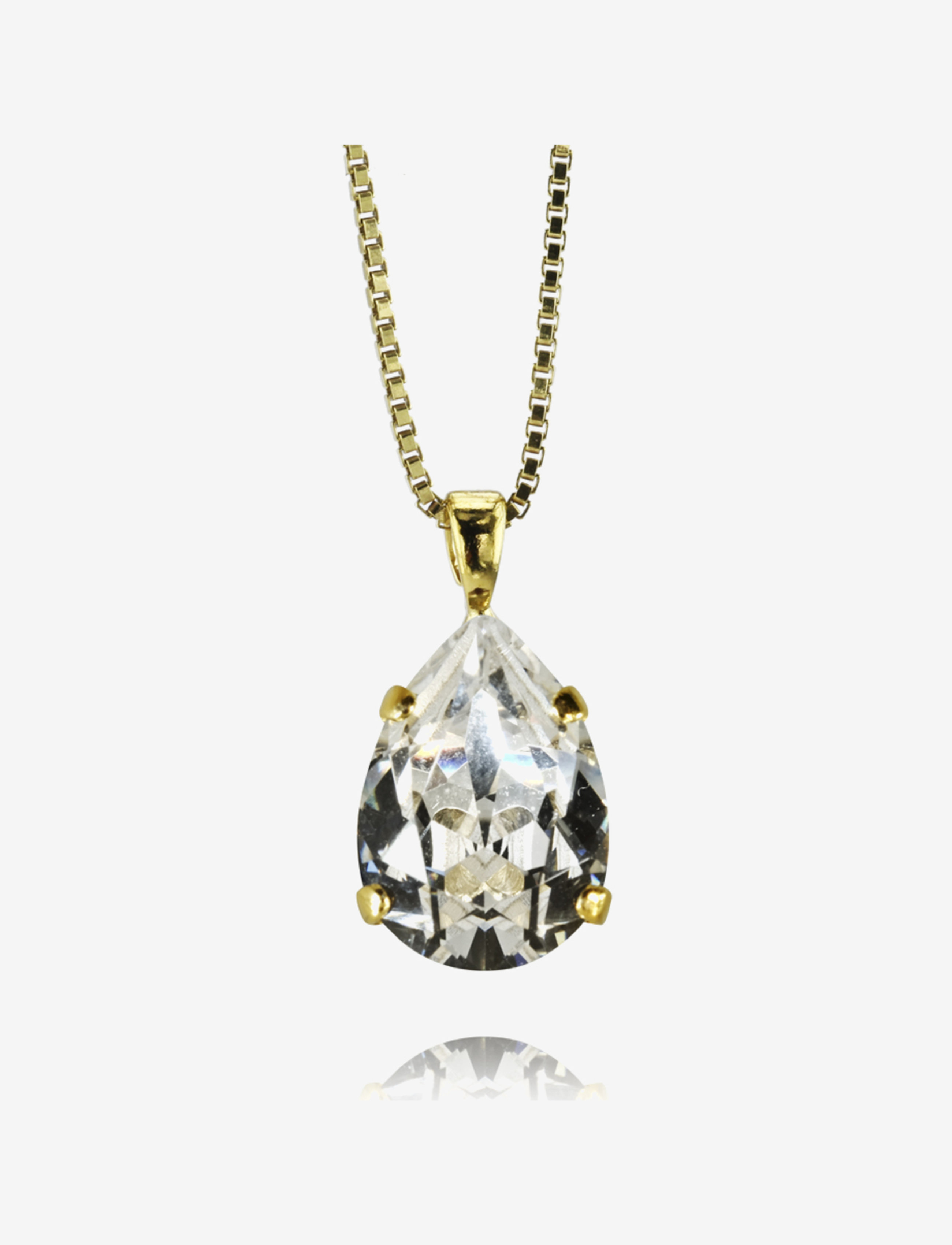 Caroline Svedbom - MINI DROP NECKLACE - halsband med hänge - crystal - 1
