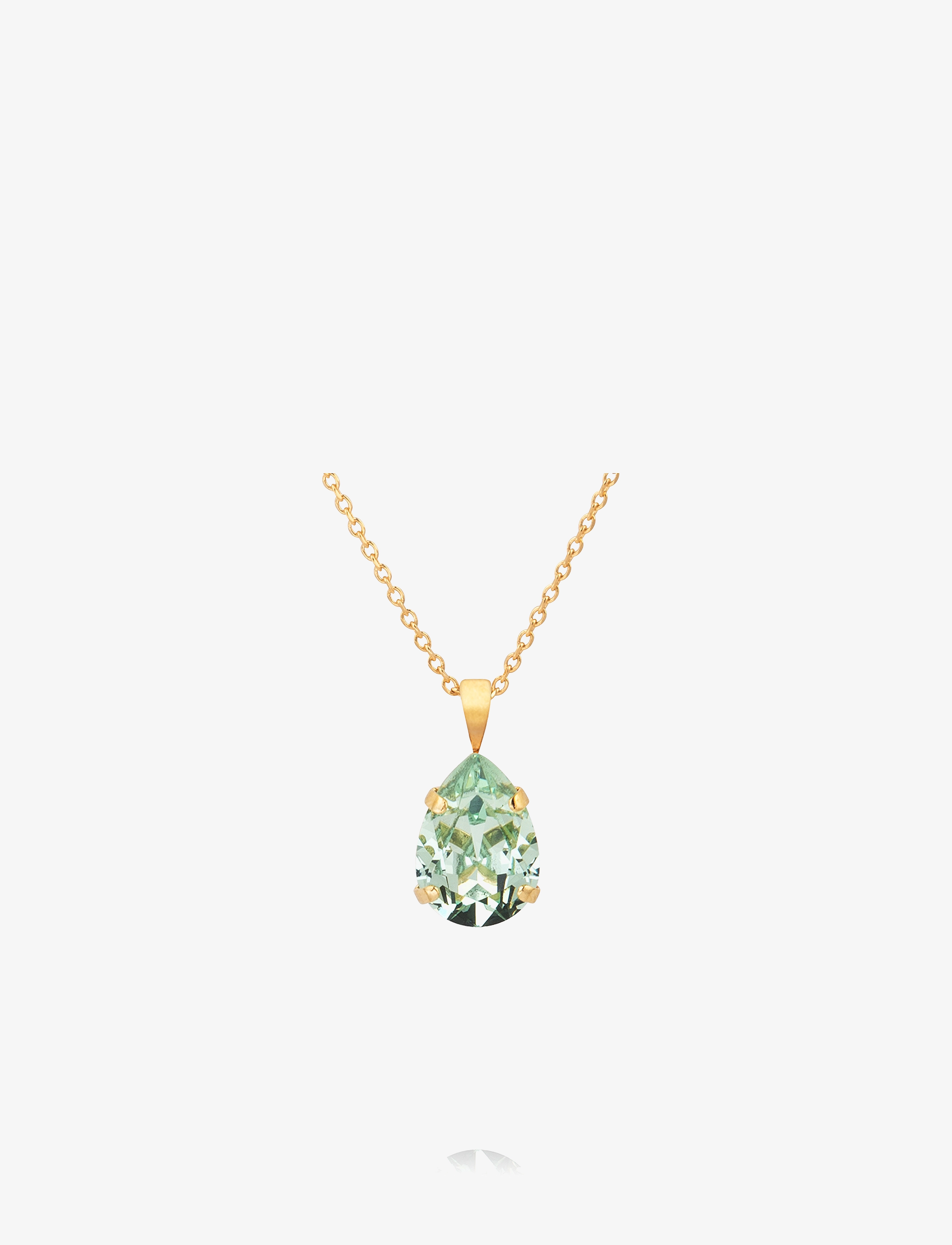 Caroline Svedbom MINI DROP NECKLACE - Kaelakeed - CHRYSOLITE / green