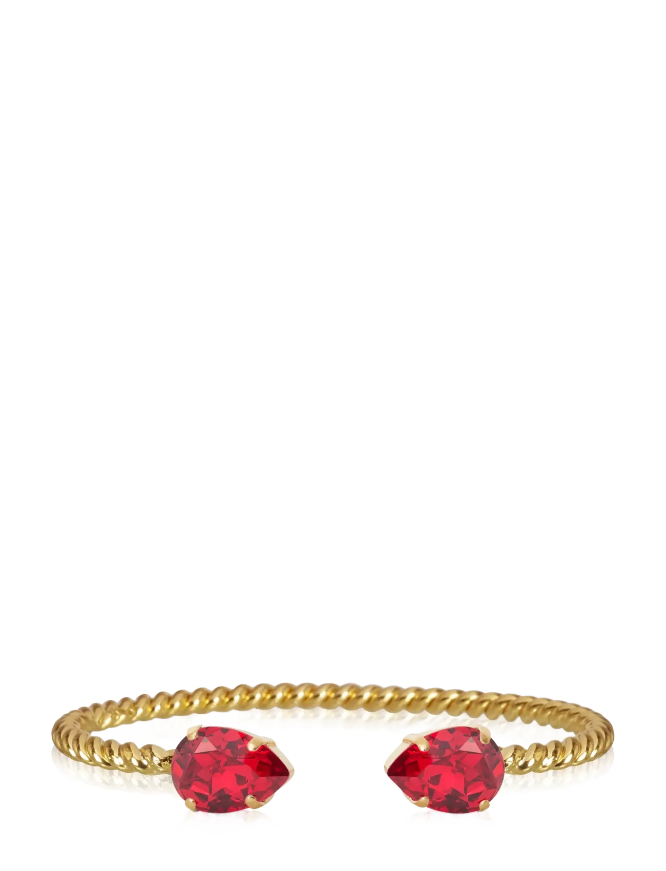 Caroline Svedbom MINI DROP BRACELET GOLD - Armbånd - SCARLET / gold