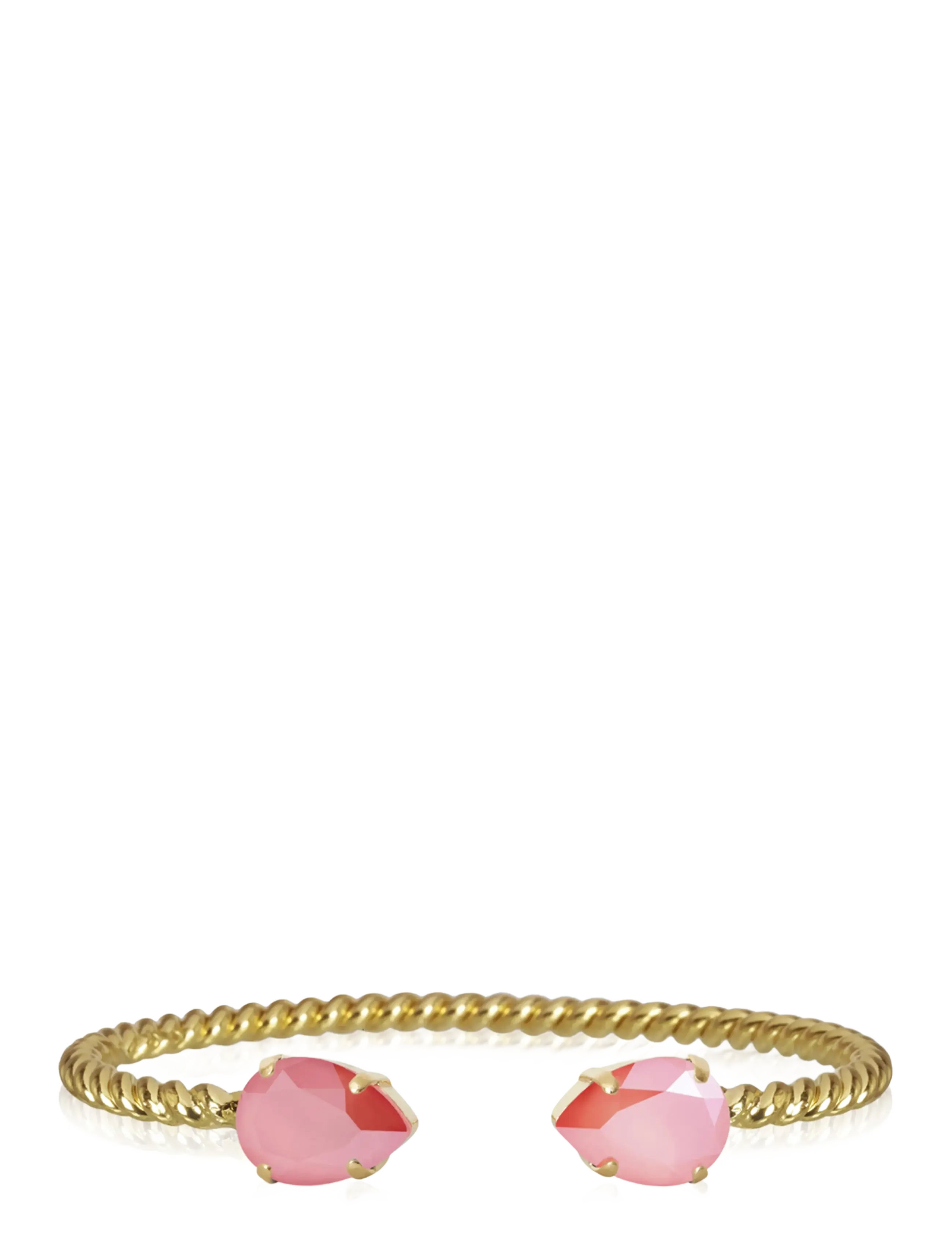 Caroline Svedbom MINI DROP BRACELET GOLD - Caroline Svedbom - LIGHT CORAL / gold