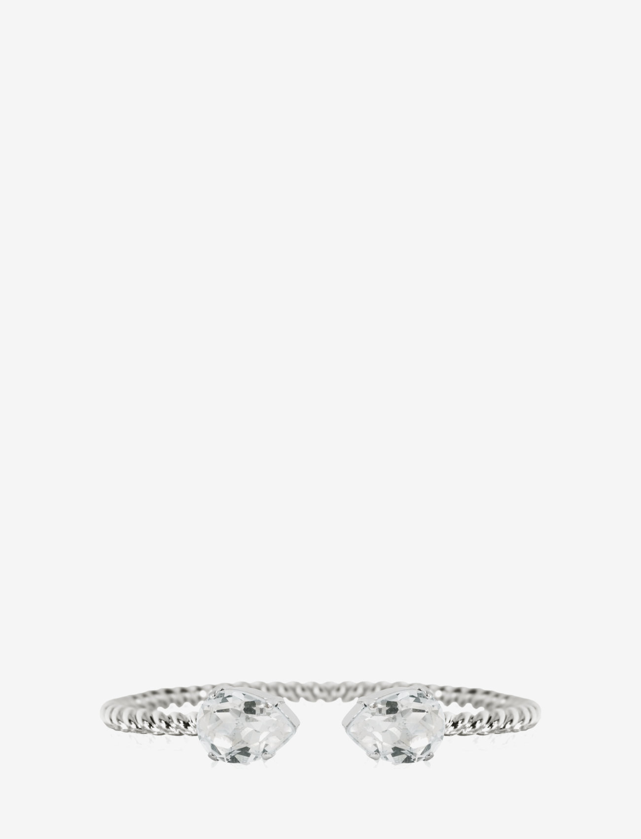 Caroline Svedbom - MINI DROP BRACELET - armringe - rhodium - 0