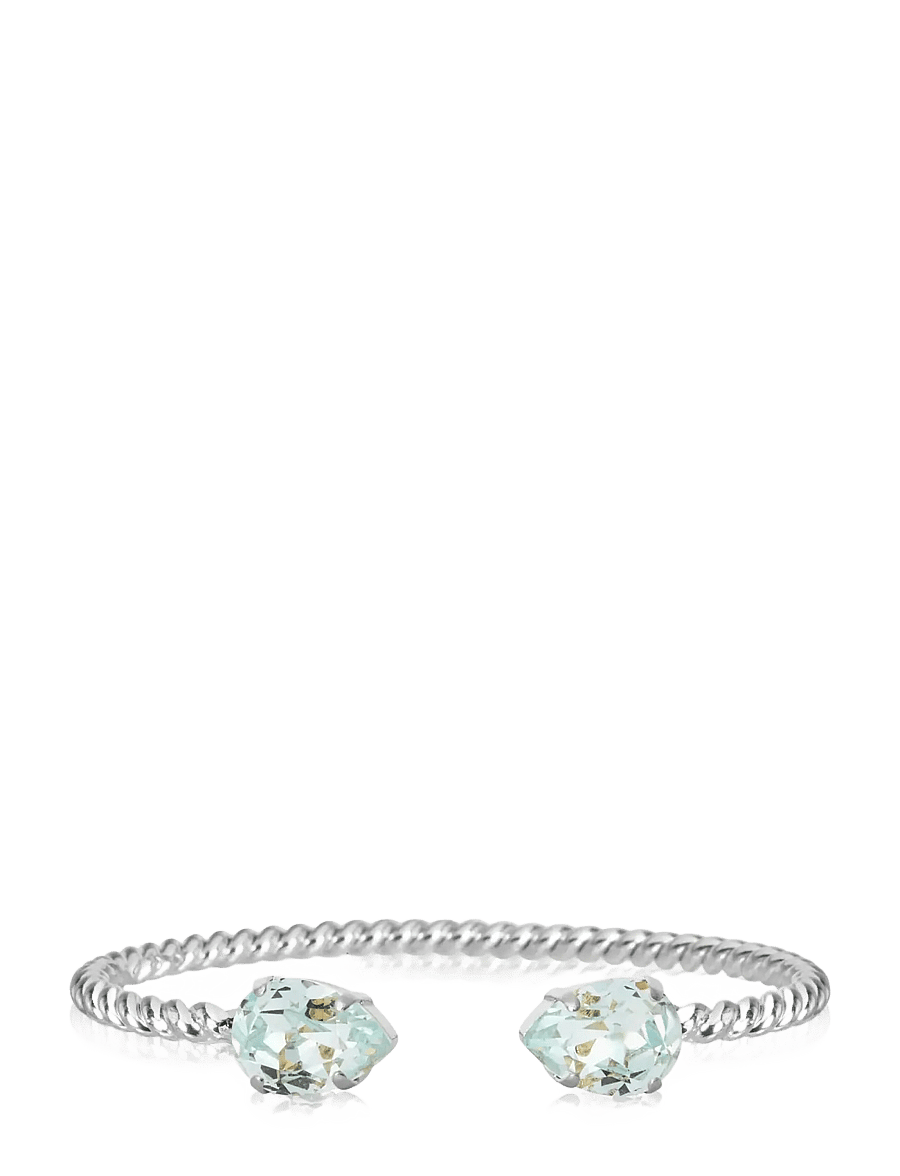 Caroline Svedbom - MINI DROP BRACELET RHODIUM - armringe - light azore - 1