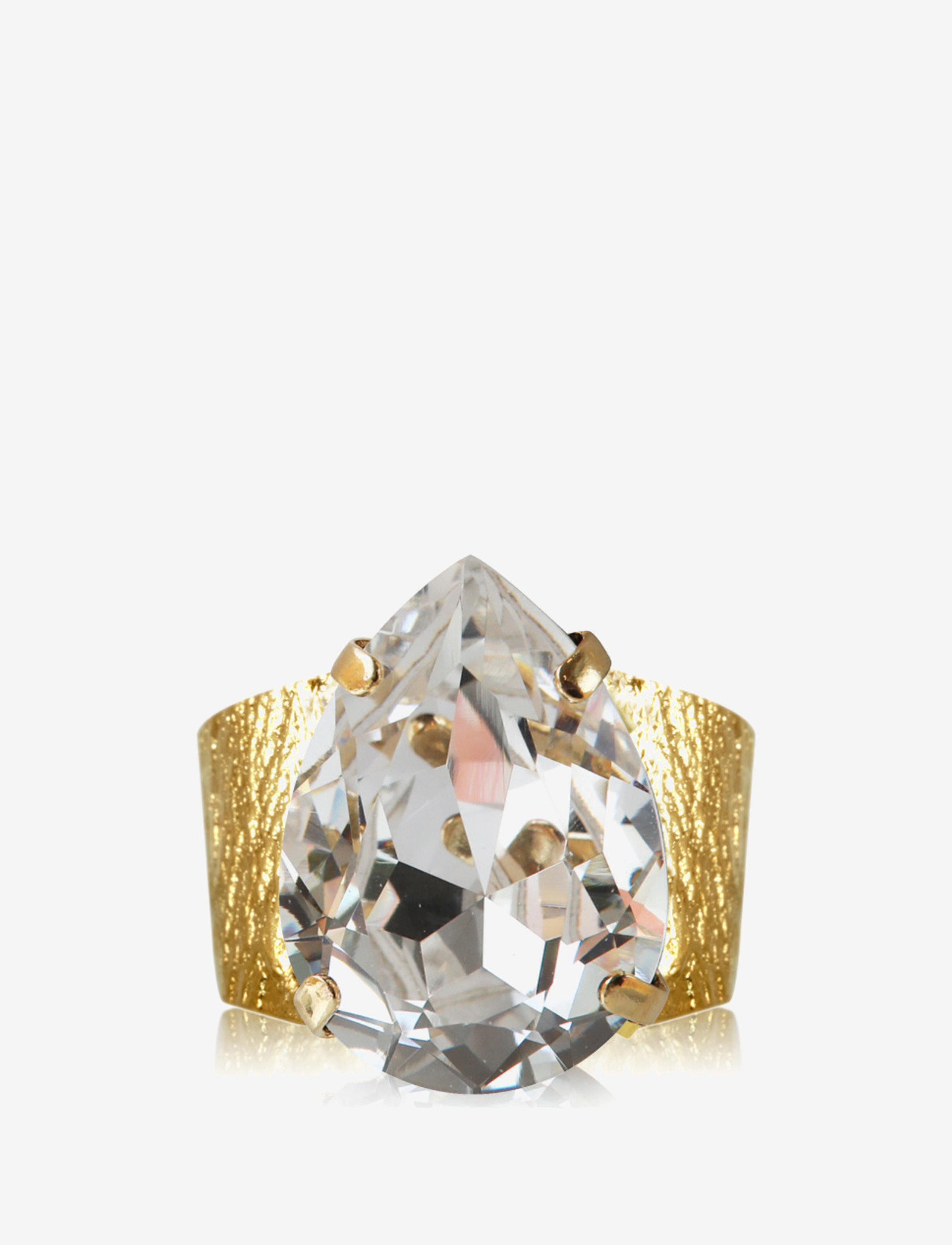 Caroline Svedbom Classic Drop Ring, One Size, Gold, Smykker > Ringe, Dame