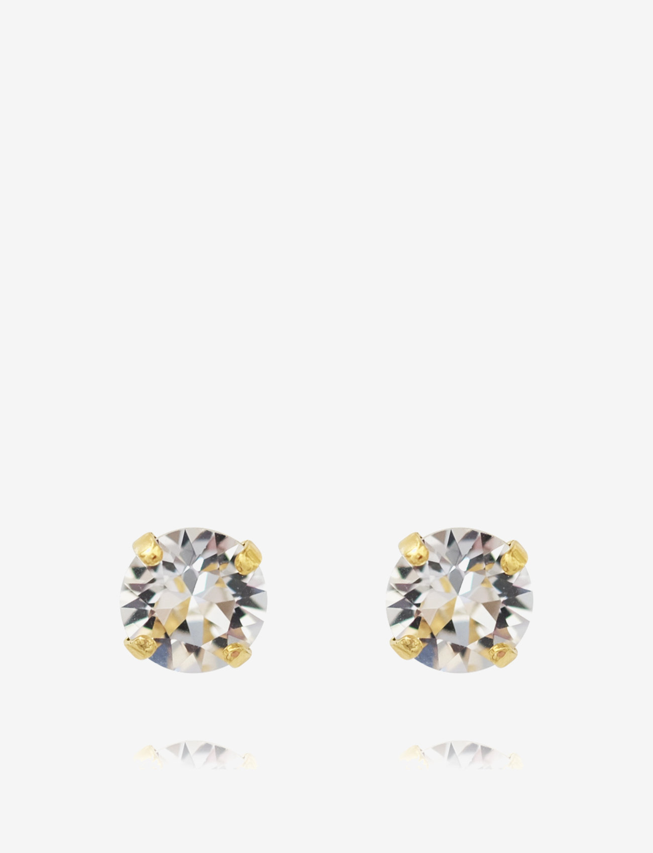 Caroline Svedbom - CLASSIC STUD EARRING GOLD - Ørestikker - crystal - 0
