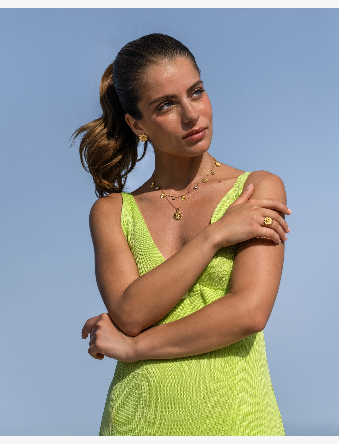 Caroline Svedbom Daisy Earrings Gold, Kvinder, Daisy Øreringe, Guld, Str: ONE SIZE