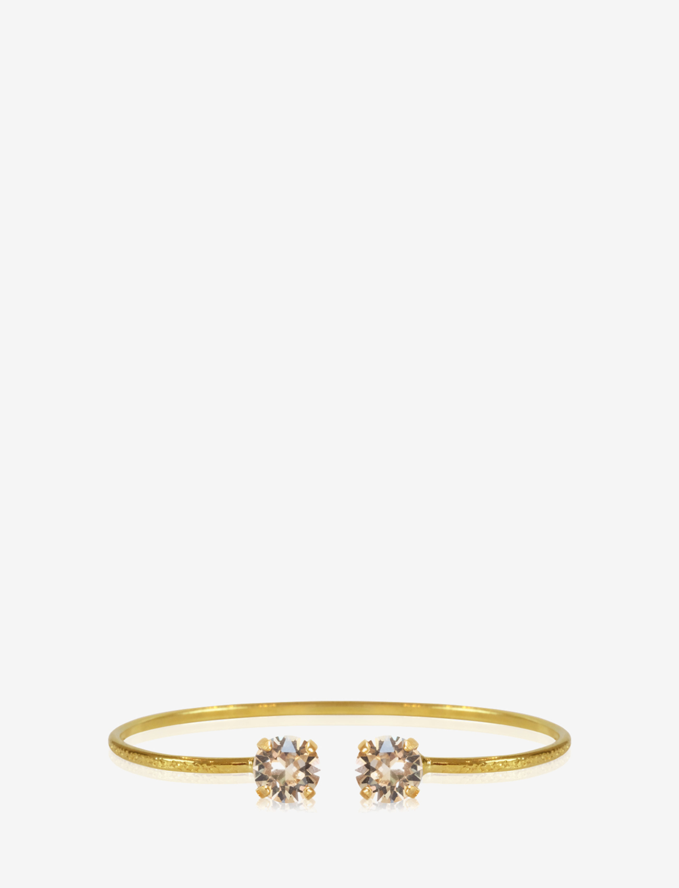 Caroline Svedbom Classic Petite Bracelet Gold, Kvinder, Krystalmanchetarmbånd, Guld, Str: ONE SIZE