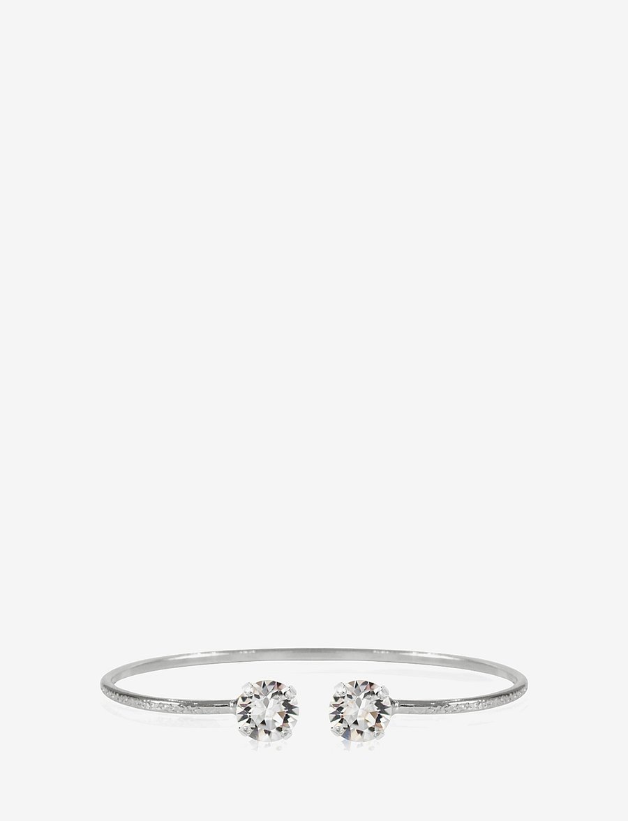 Caroline Svedbom - CLASSIC PETITE BRACELET RHODIUM - bangles-armband - crystal - 0