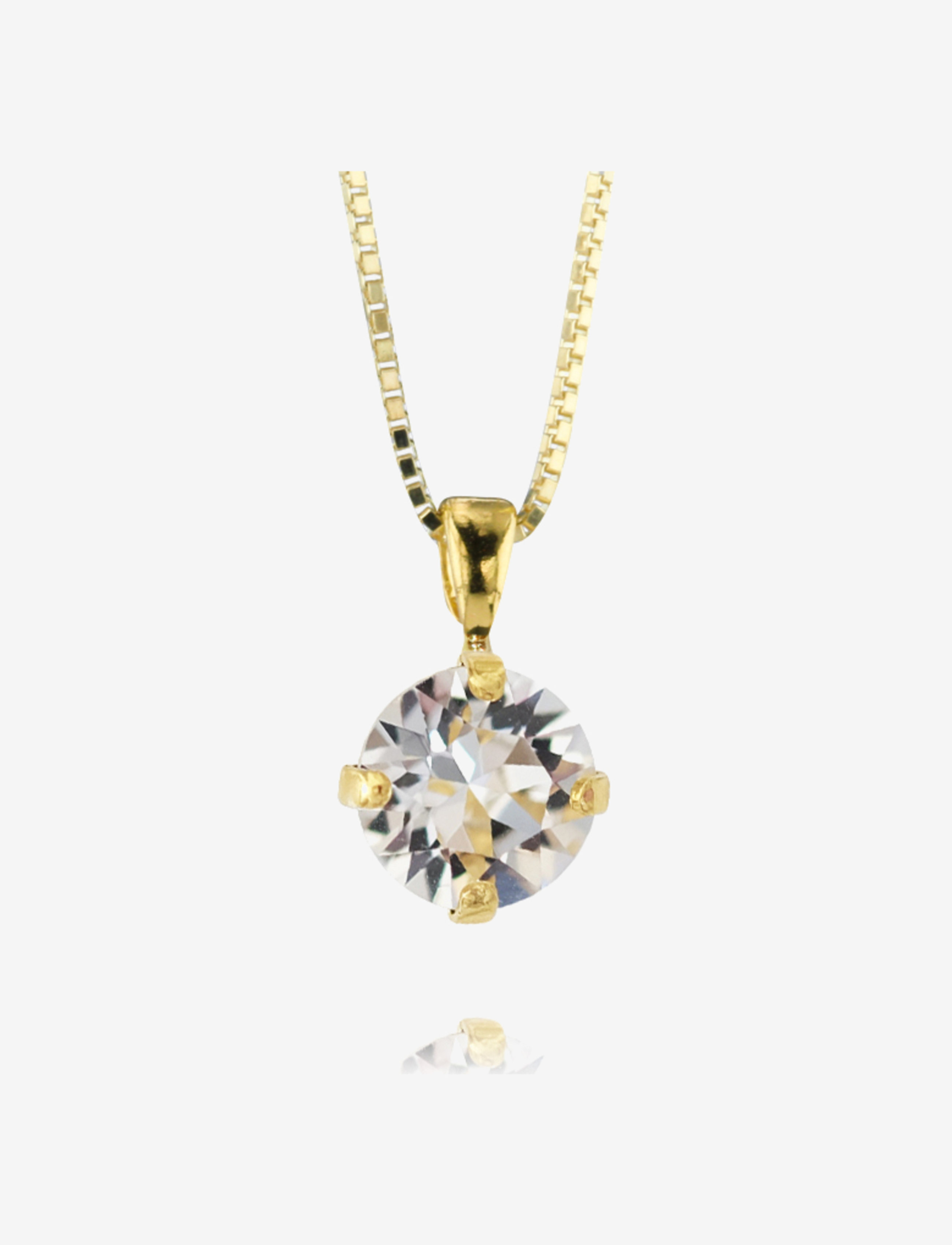 Caroline Svedbom Classic Petite Necklace Gold, Kvinder, Solitaire Vedhæng Halskæde, Guld, Str: ONE SIZE