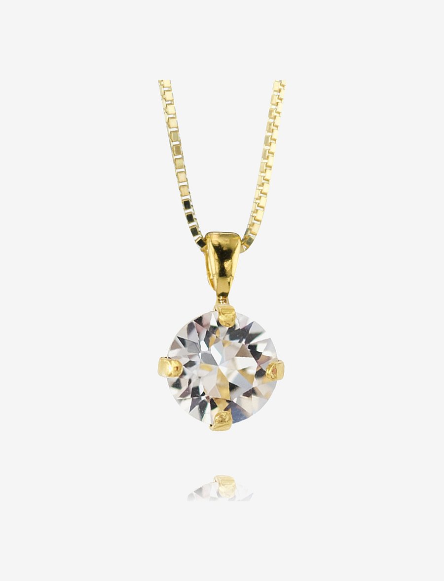 Caroline Svedbom - CLASSIC PETITE NECKLACE GOLD - halsband med hänge - crystal - 0