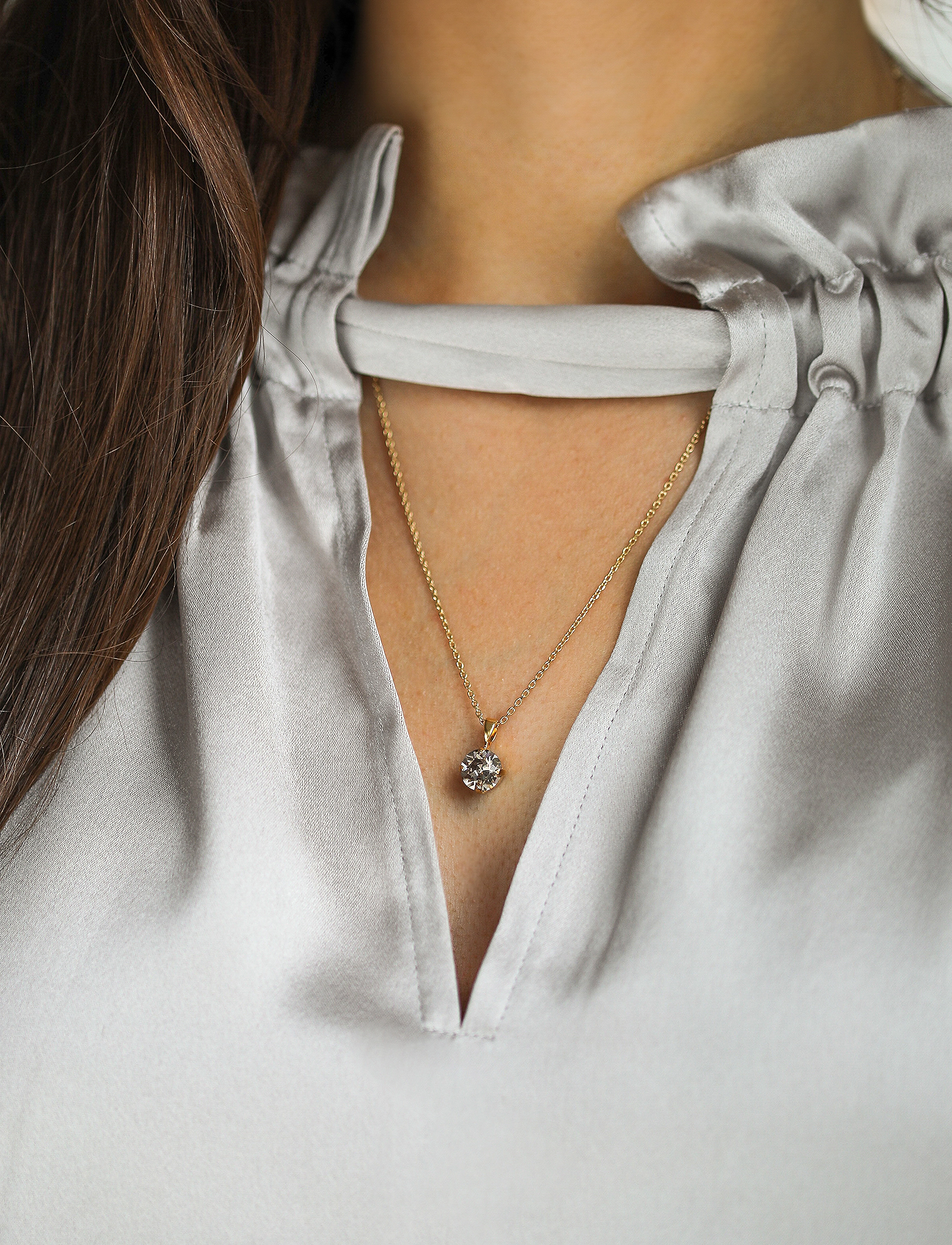 Caroline Svedbom Classic Petite Necklace Gold, Kvinder, Vedhæng Halskæde, Guld, Str: ONE SIZE