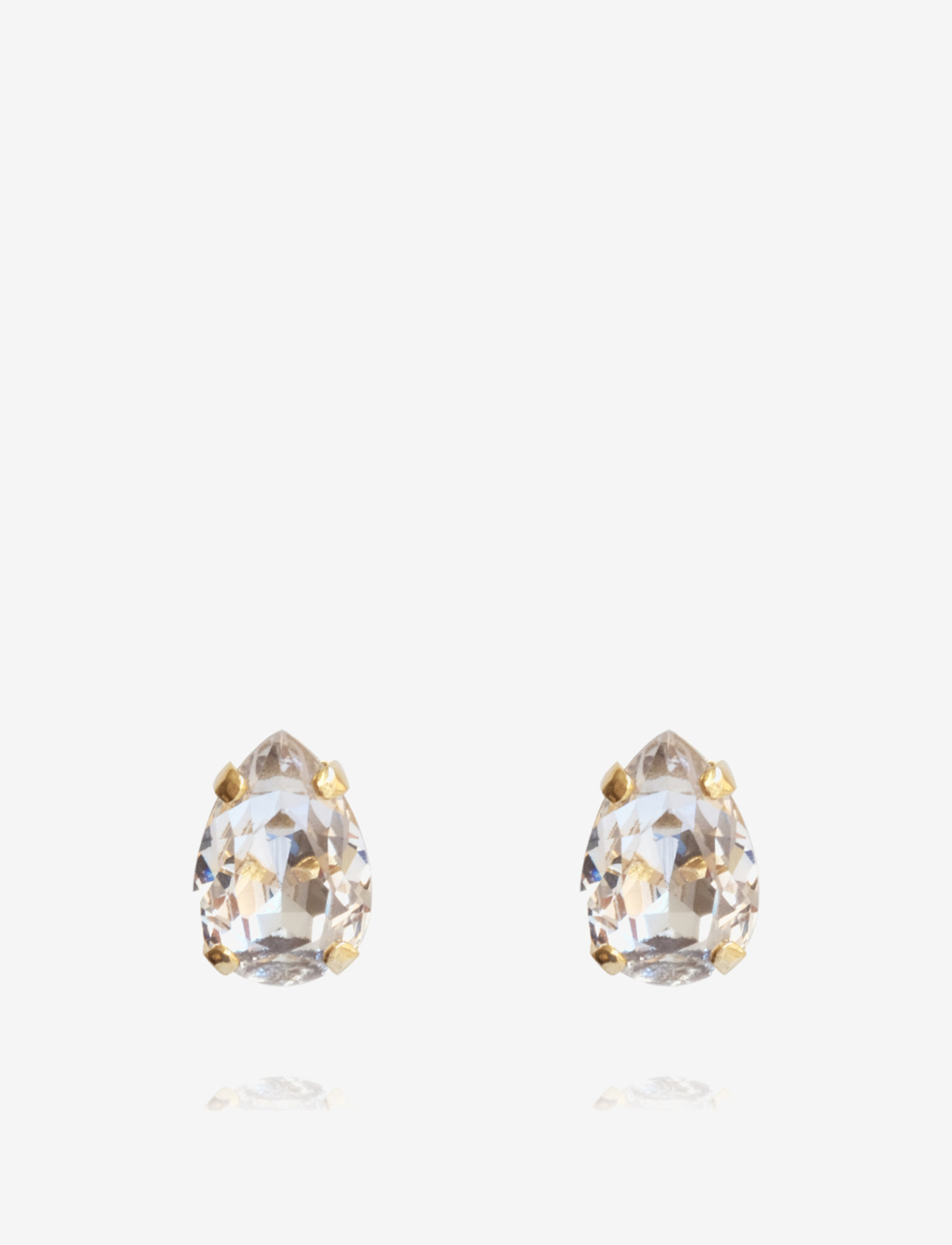 Caroline Svedbom Petite Drop Stud Earring, One Size, Gold, Øreringe > Ørestikker, Dame