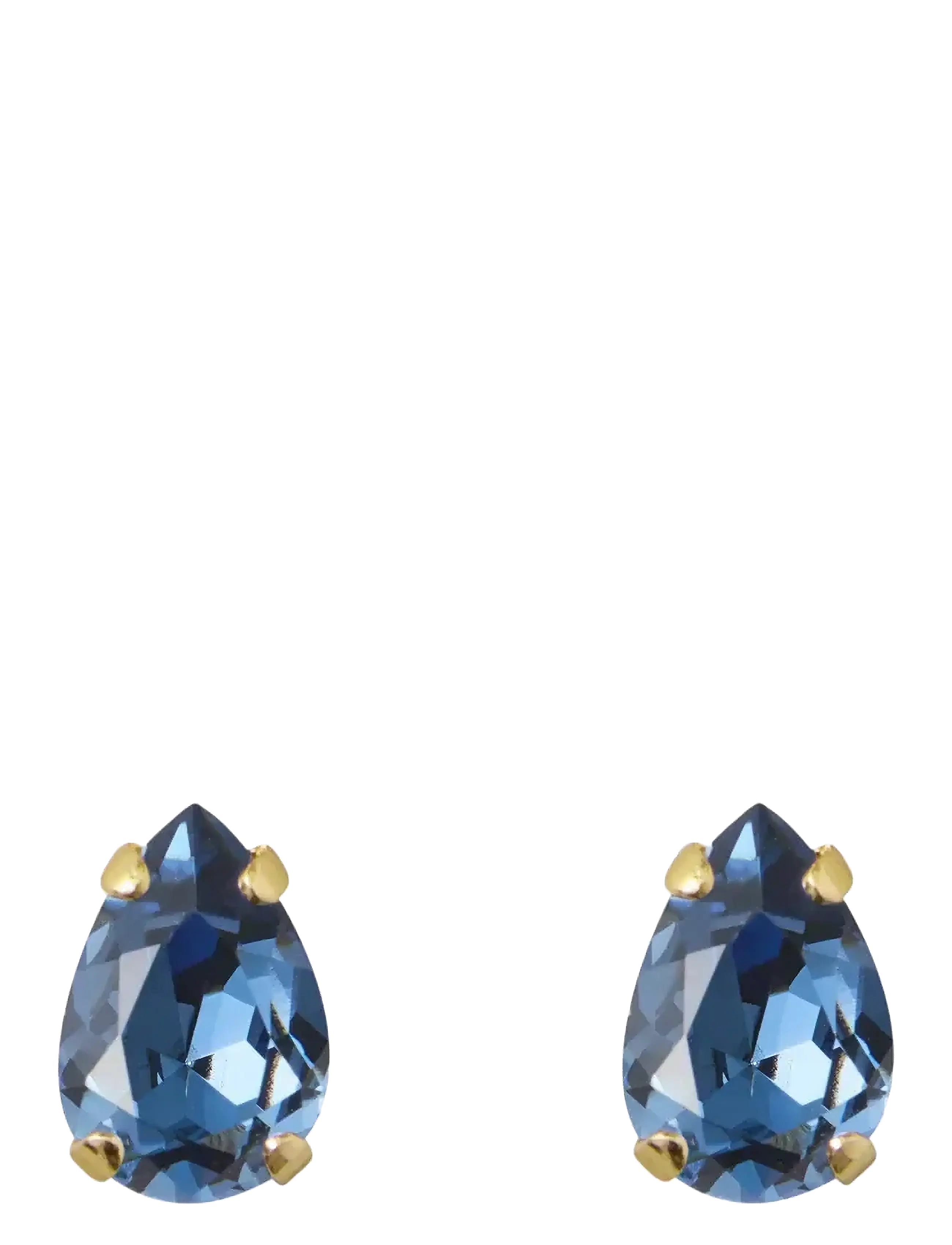 Caroline Svedbom PETITE DROP STUD EARRINGS GOLD - Smykker - DENIM BLUE / blue