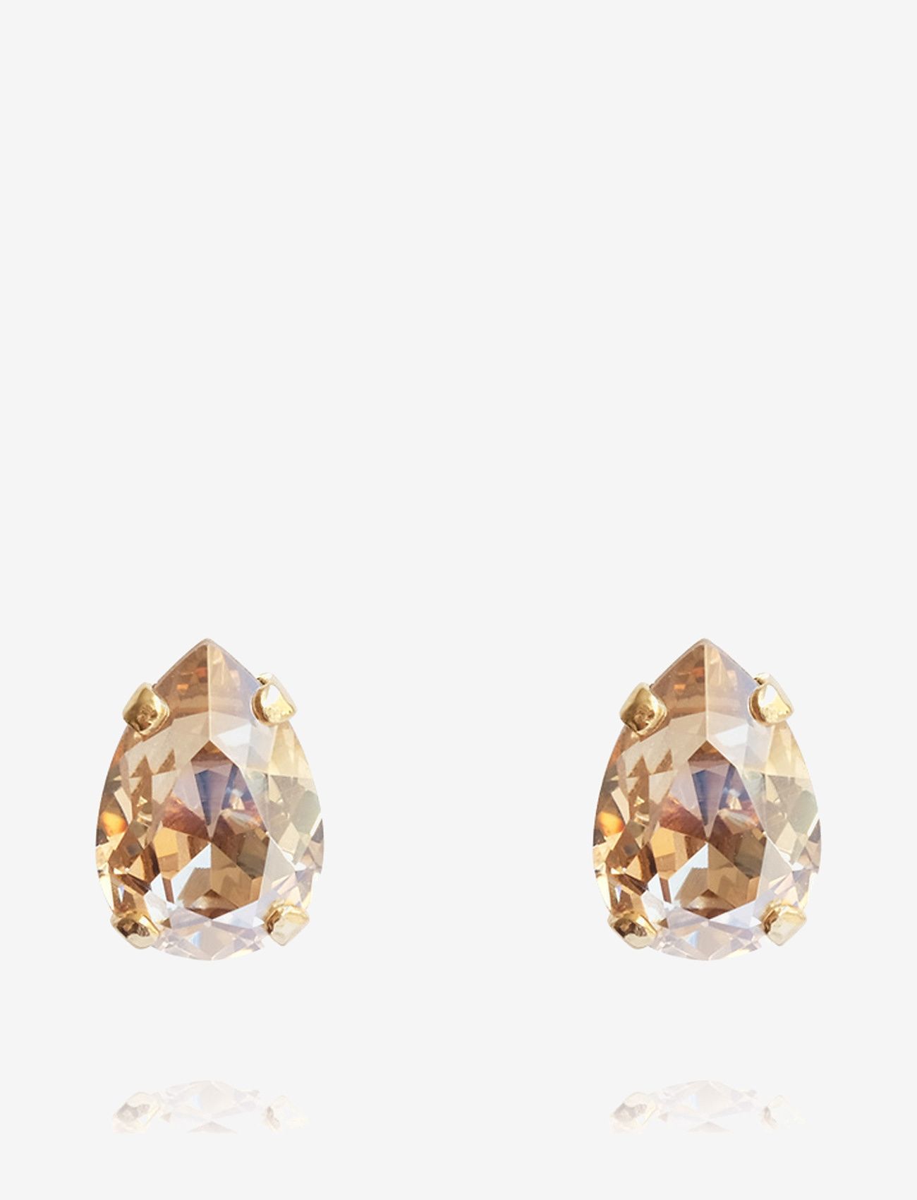 Caroline Svedbom - PETITE DROP STUD EARRING - Ørestikker - golden shadow - 0